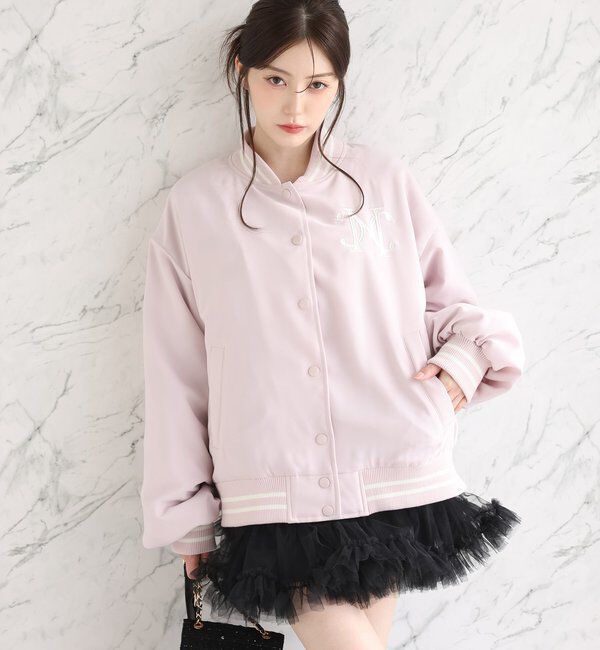  「チュールティアードミ二スカート」|スカート|