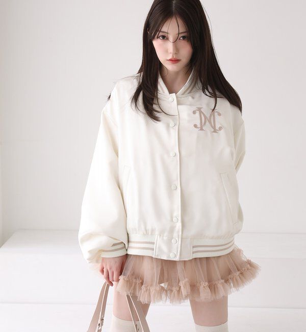  「チュールティアードミ二スカート」|スカート|