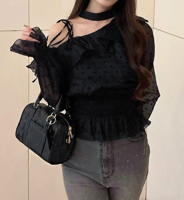  「2WAYワンショルフリルブラウス」|シャツ・ブラウス|