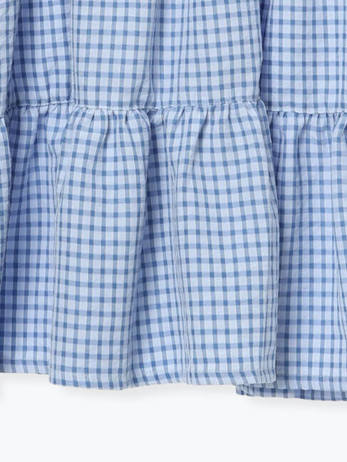 Samansa Mos2 Lagom「【140・150】チェック柄ティアードワンピース」|ワンピース|