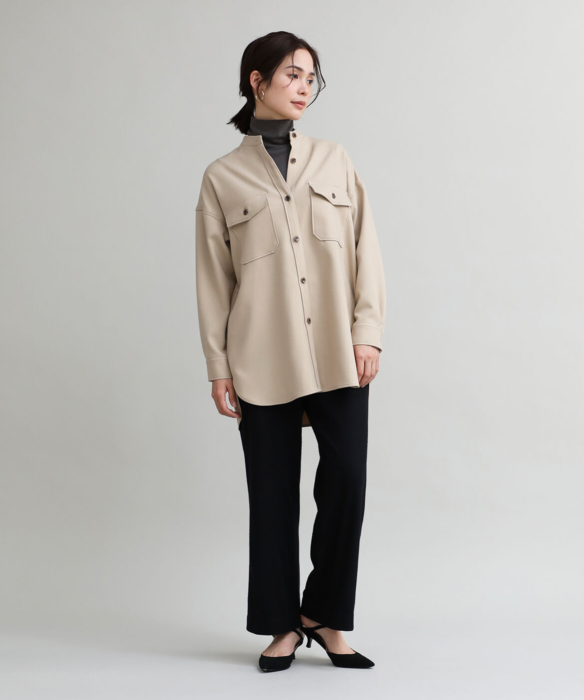 DAY by DAY it&rsquo;s international「ハイネックカットソー《スビン綿MIXフライス》」|Tシャツ・カットソー|