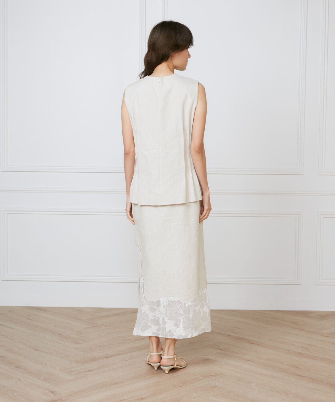 INED「裾レーススカート《la veille by SUPERIOR CLOSET》」|タイト|