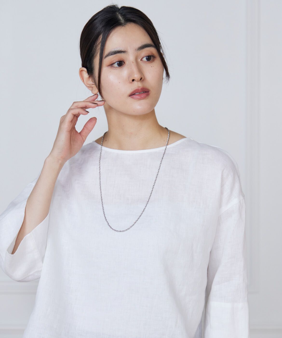 7-IDconcept.「ロングチェーンシルバーネックレス」|その他|