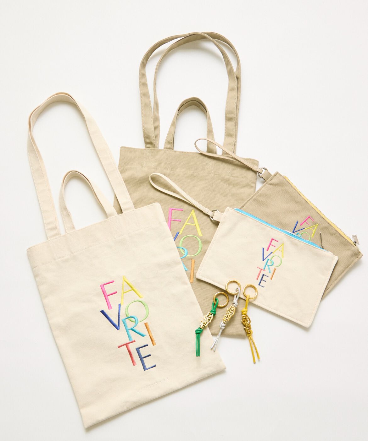 FAVORITE SUKINAMONO「《RAINBOW COLLECTION》刺繍ロゴキャンバストート」|トートバッグ|