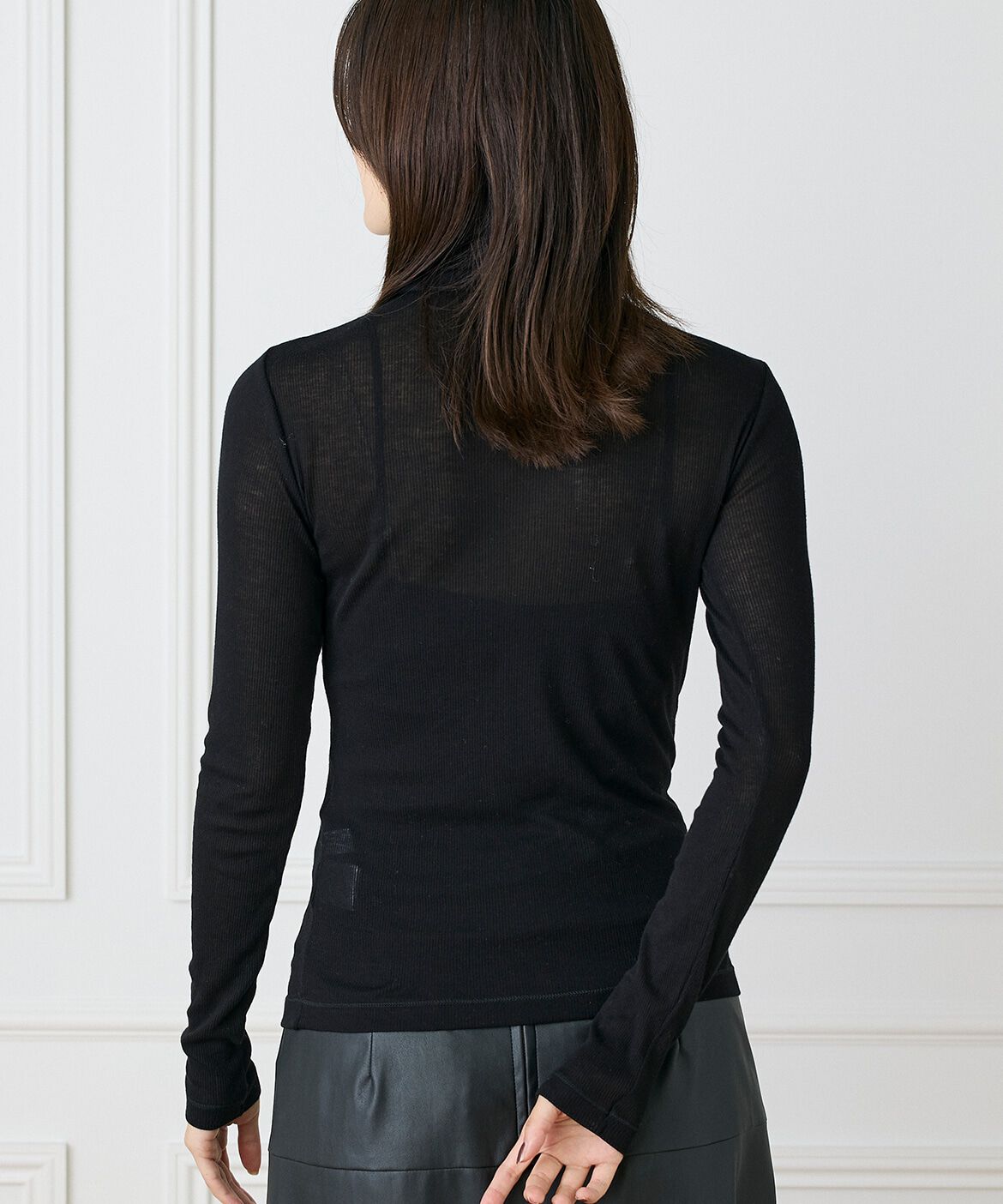 INED「ハイネックロングTシャツ」|Tシャツ・カットソー|