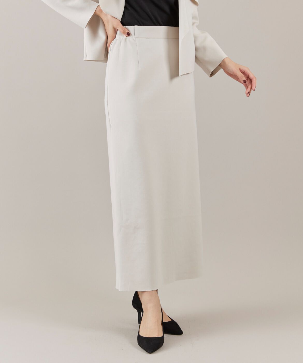 ef-de Black「ダンボールニットタイトスカート」|タイト|