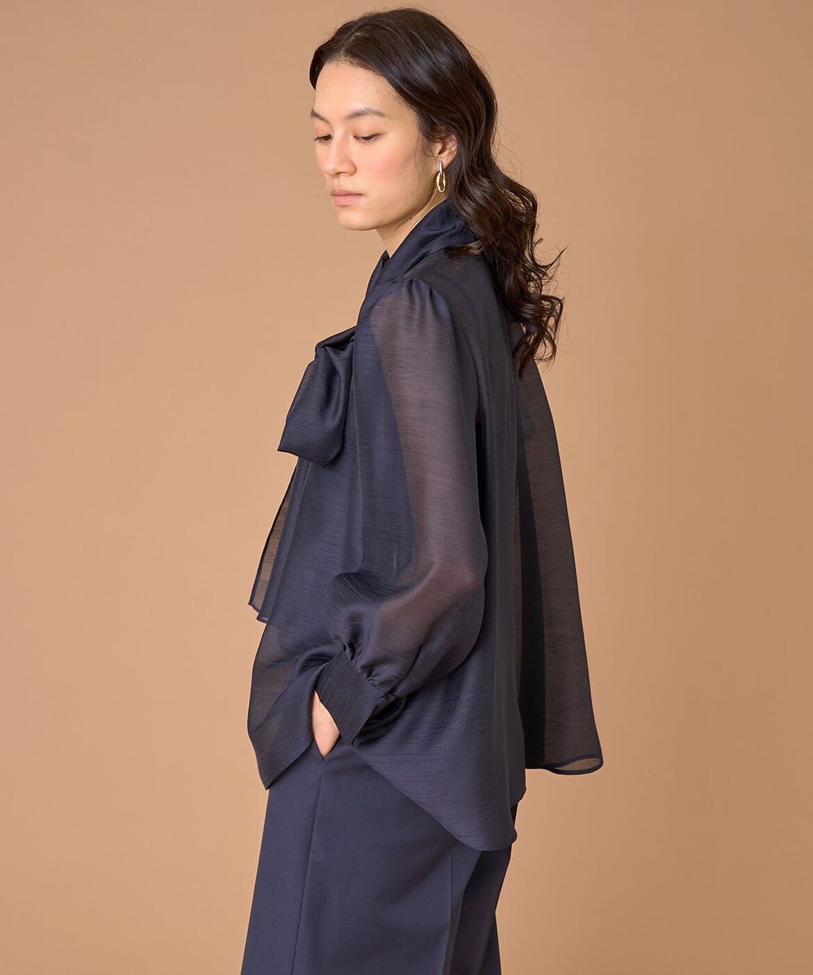 INED「2WAYボウタイブラウス」|シャツ・ブラウス|