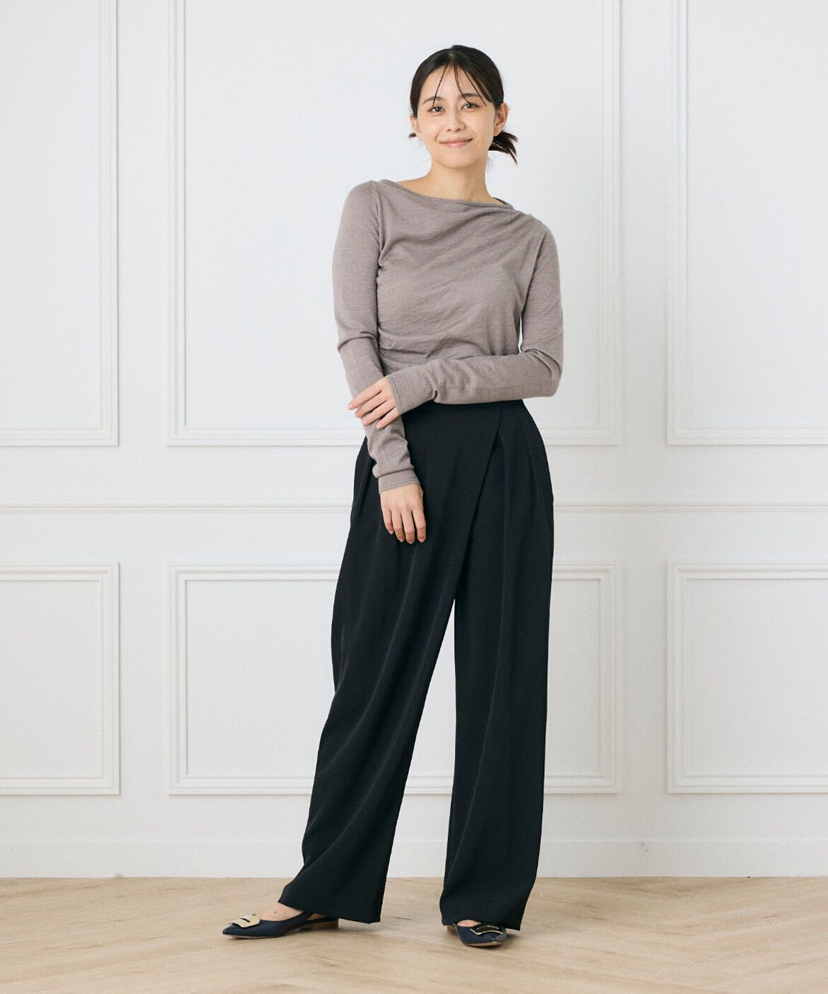 INED「《大きいサイズ》ラップパンツ《la veille by SUPERIOR CLOSET》」|その他|