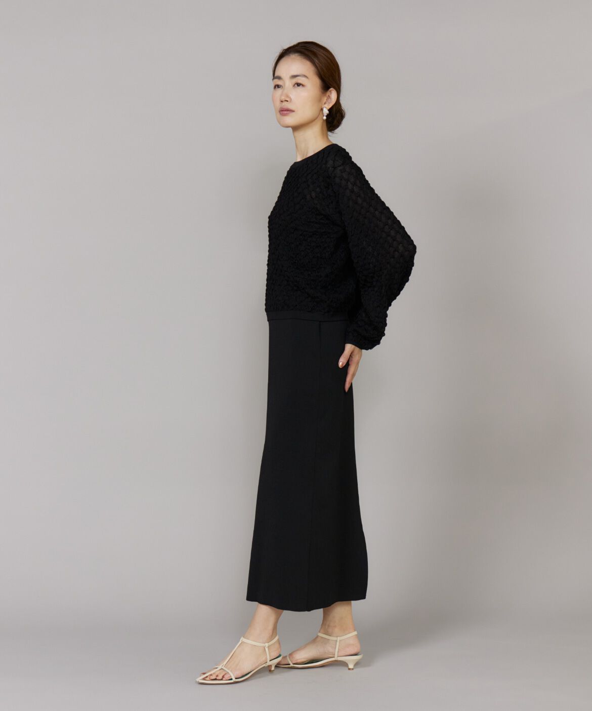 Le Souk「Aラインニットスカート」|タイト|