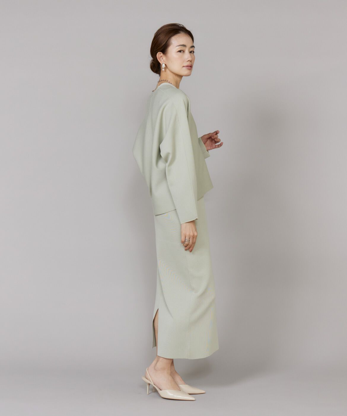 Le Souk「《大きいサイズ》ドルマンスリーブニットカーディガン」|カーディガン|