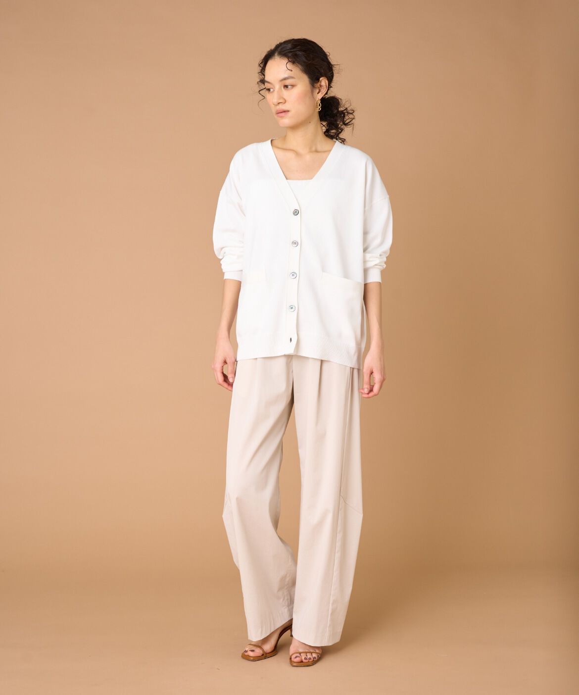 INED「Vネックカーディガン」|カーディガン|