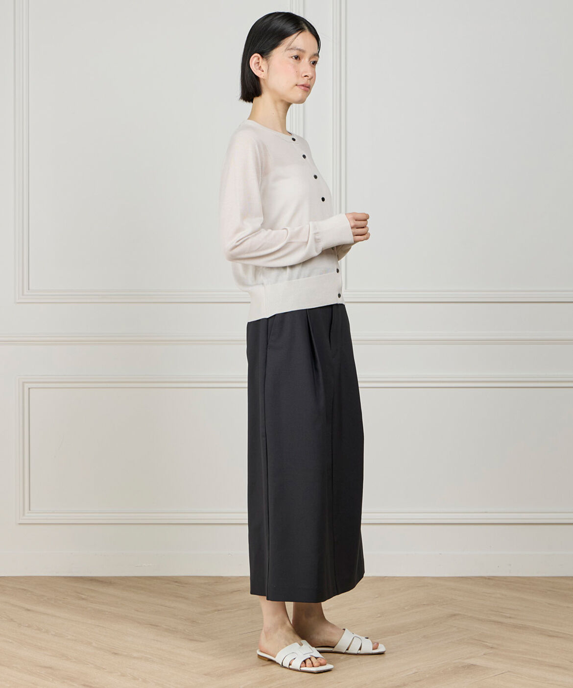 DAY by DAY it&rsquo;s international「ドライツイストストレートタックスカート」|台形|