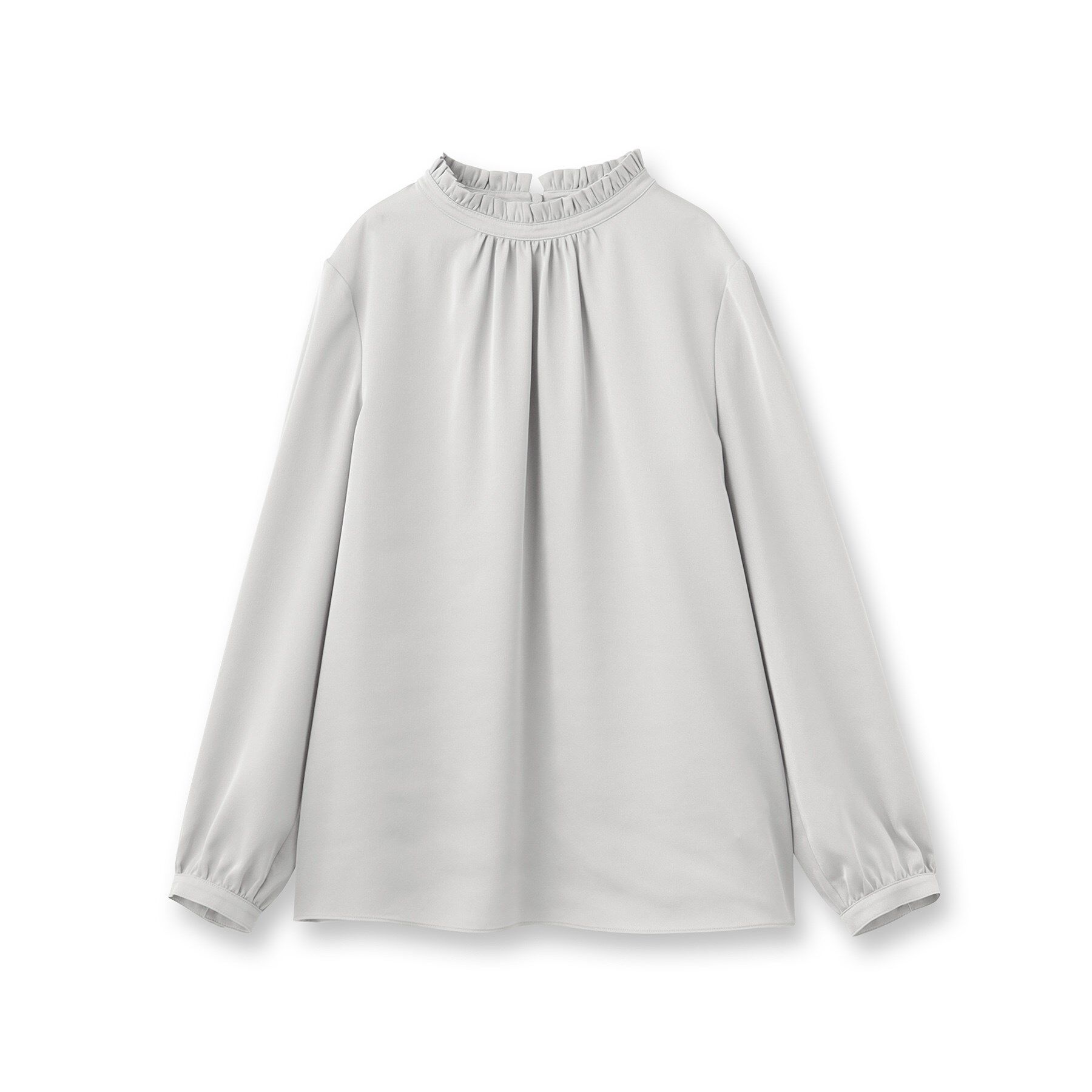 UNTITLED「【通勤】スタンドネック フリルブラウス」|シャツ・ブラウス|