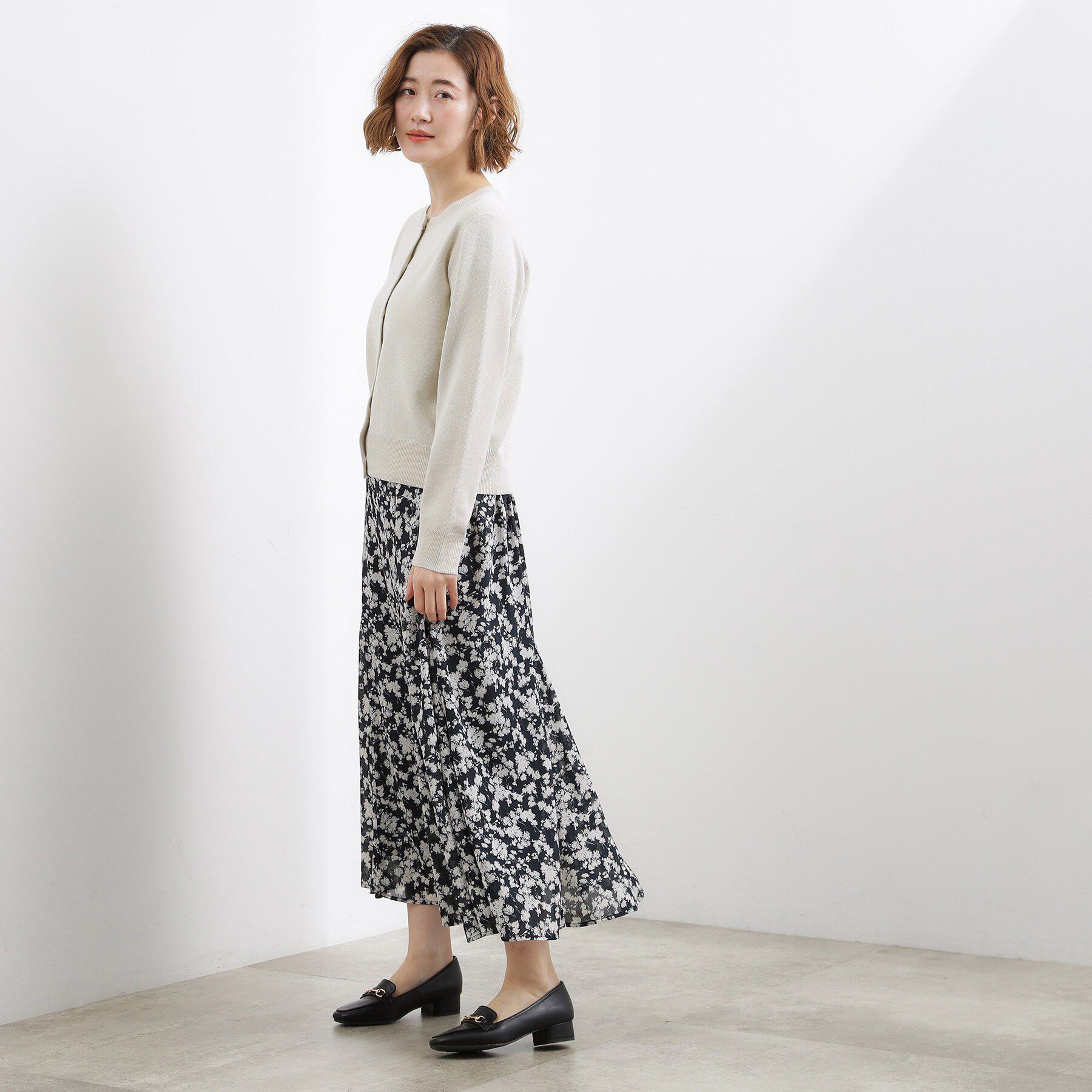 grove「フラワープリント楊柳マーメイドスカート」|スカート|