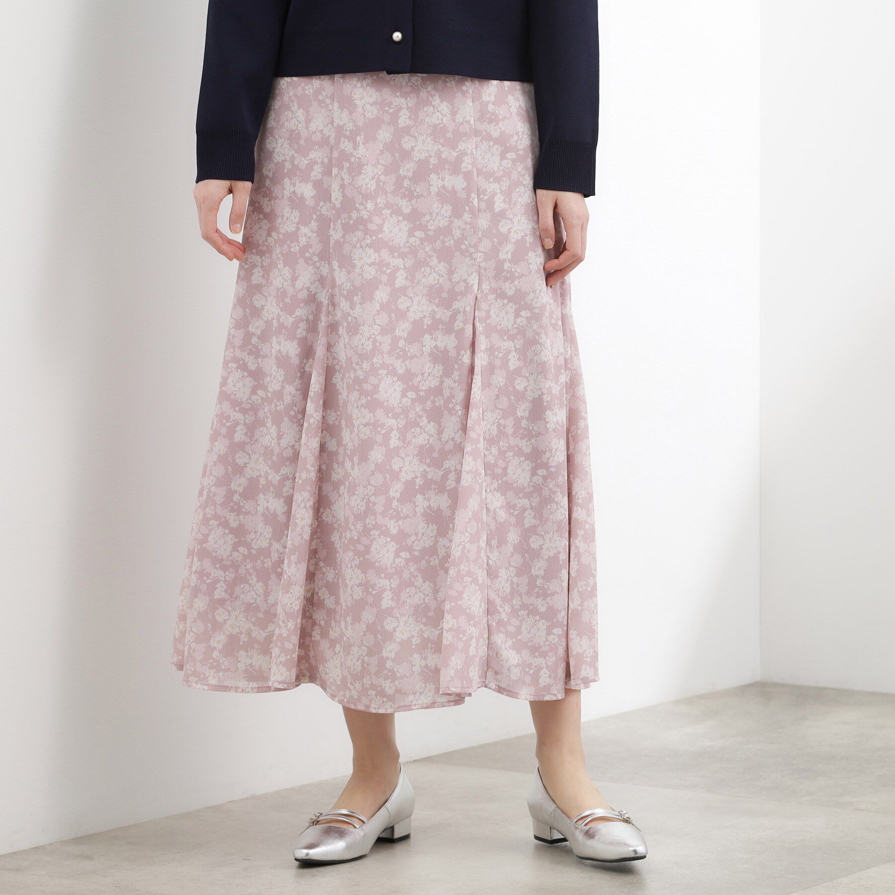 grove「フラワープリント楊柳マーメイドスカート」|スカート|ピンクフラワー(17