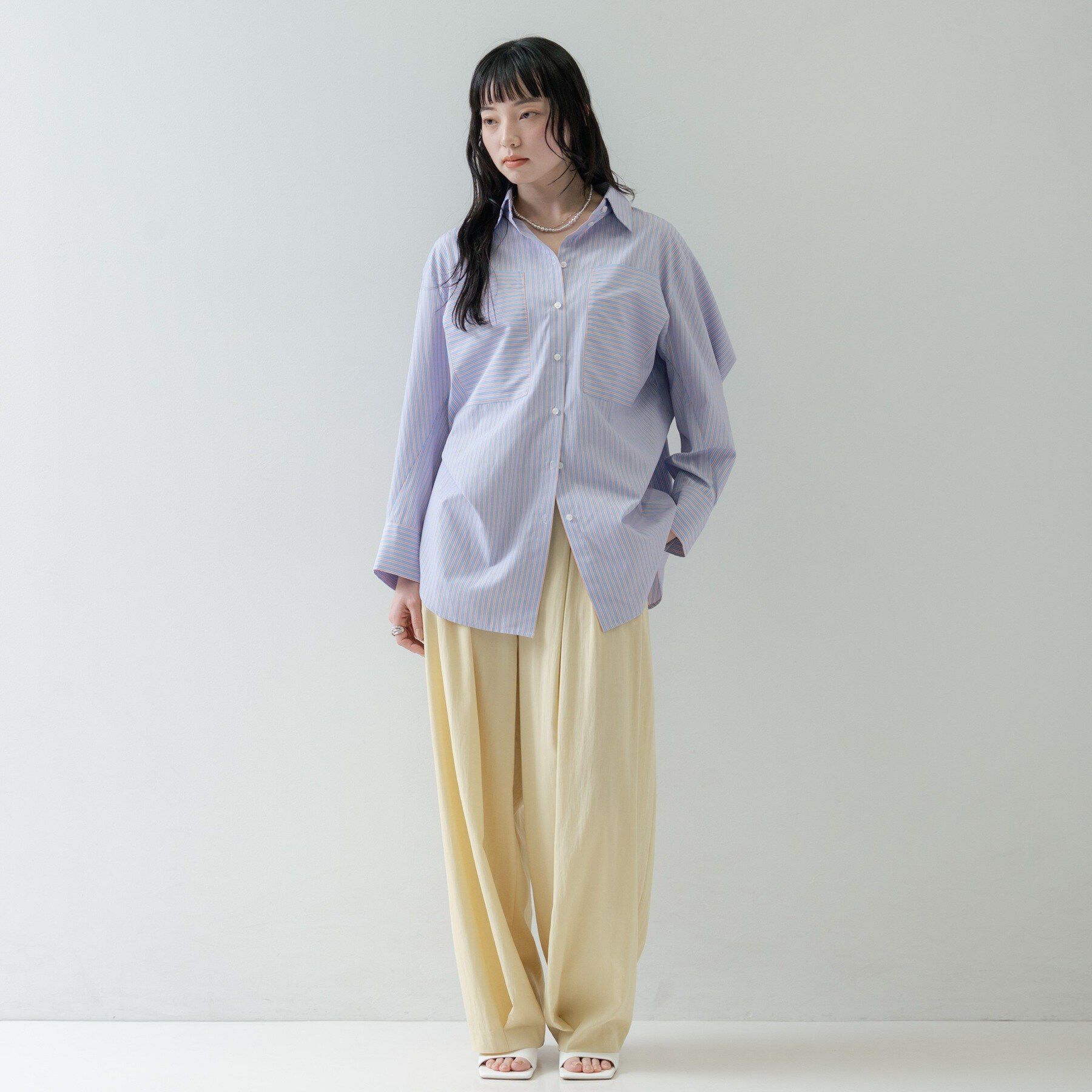 GALLEST「Timeless｜ビッグポケットフォルムシャツ【接触冷感】」|シャツ・ブラウス|