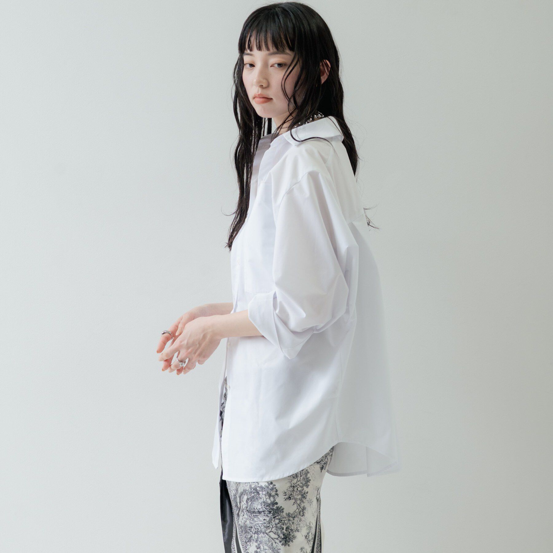 GALLEST「Timeless｜ビッグポケットフォルムシャツ【接触冷感】」|シャツ・ブラウス|