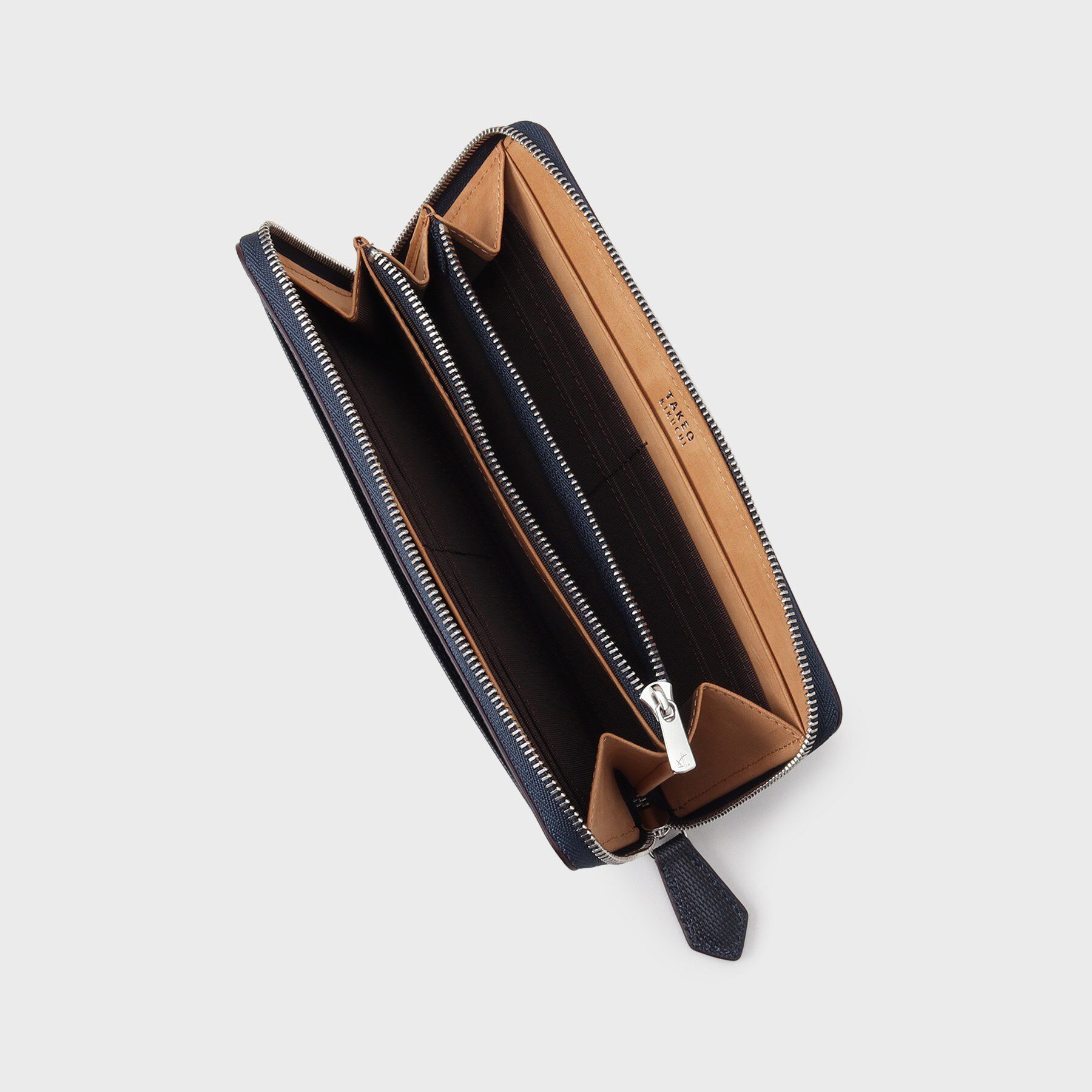 TAKEO KIKUCHI「【ソフト＆ナチュラル】ミニメッシュ レザー　ラウンドファスナー長財布」|財布|