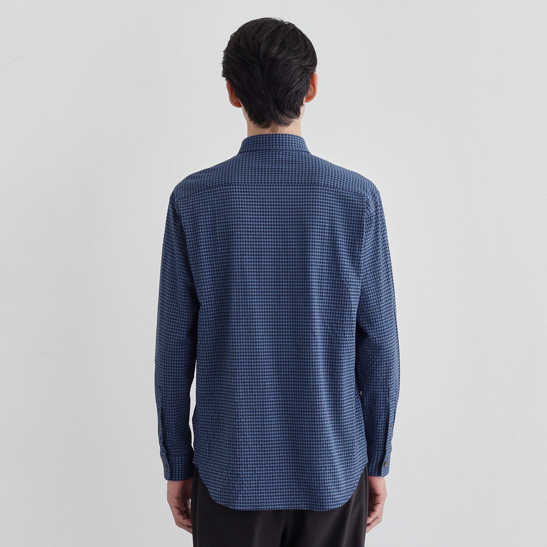 TAKEO KIKUCHI「シアサッカーギンガムチェック ストレッチシャツ」|シャツ・ブラウス|