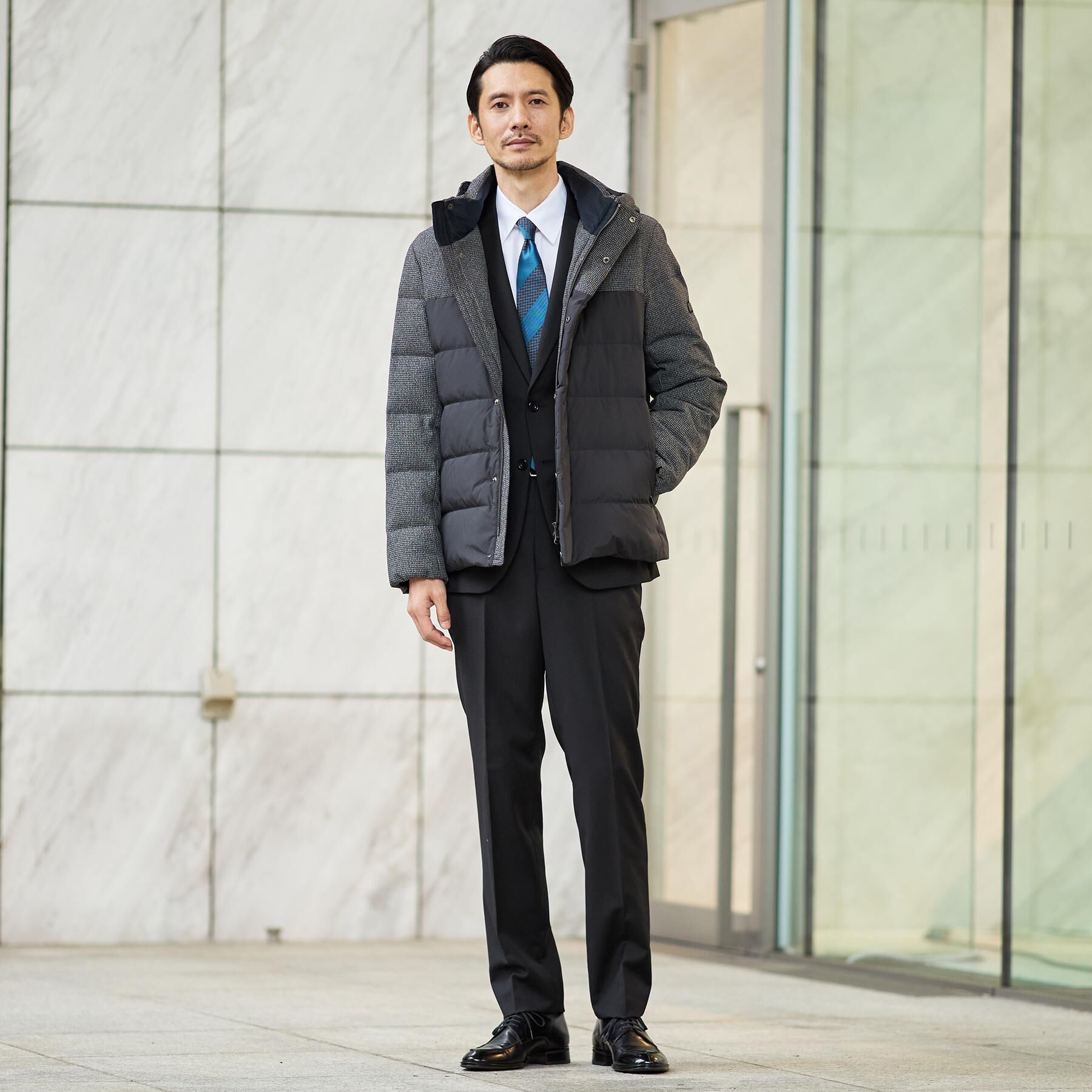 TAKEO KIKUCHI「カラーコンビ ダウンブルゾン」|ダウン|