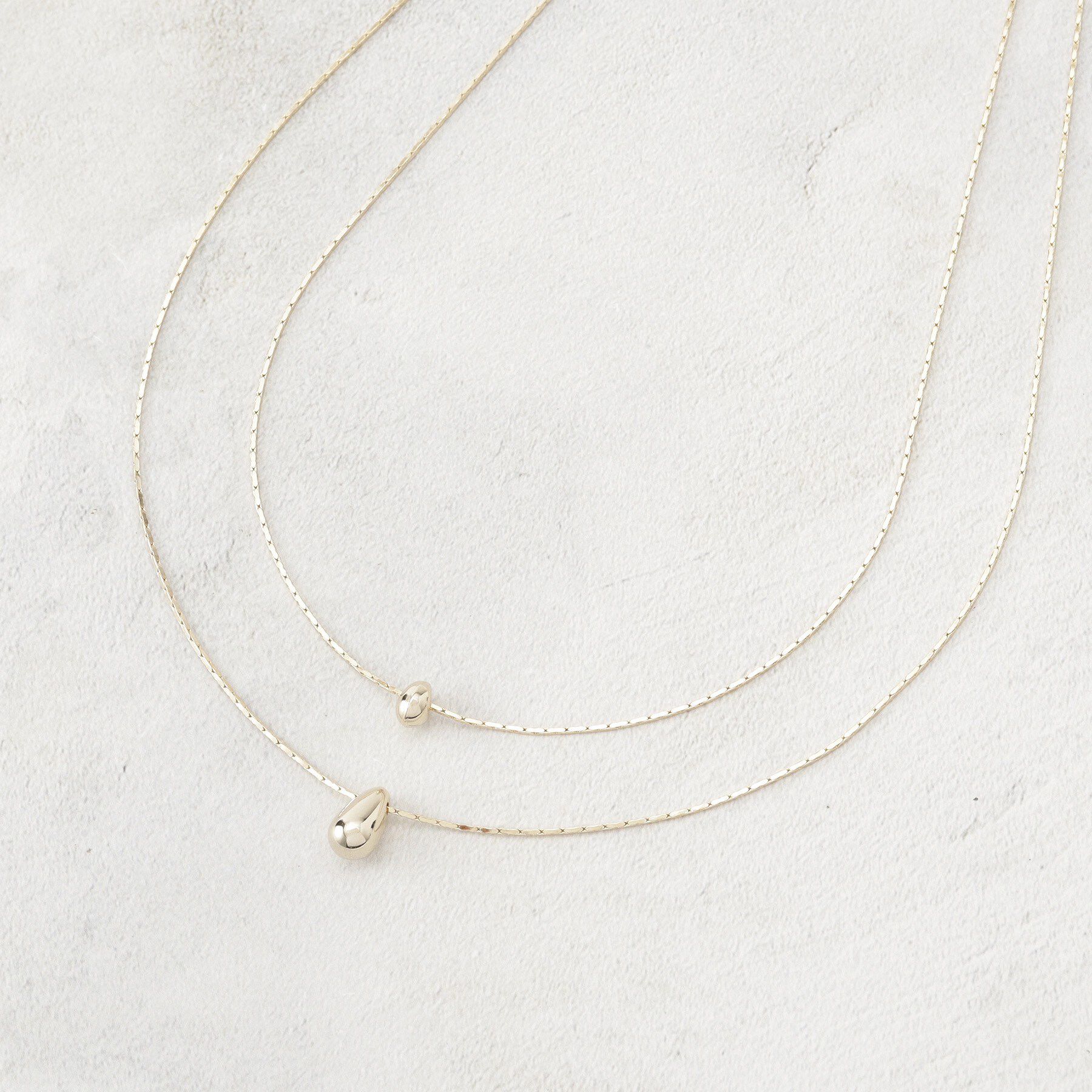 OPAQUE.CLIP「しずく2連ネックレス」|ネックレス|