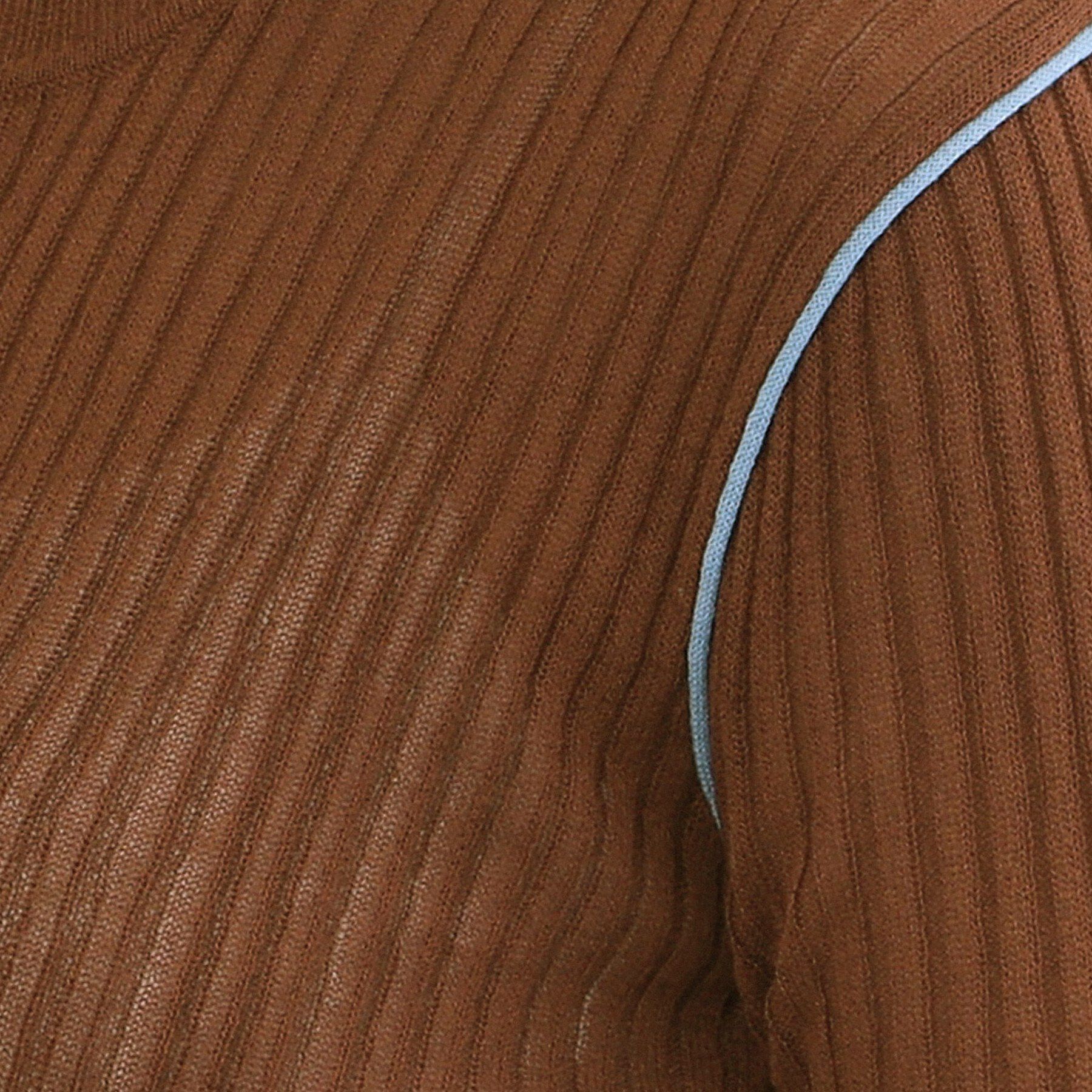 OPAQUE.CLIP「シアー配色クルーネックリブニット【洗濯機OK】」|ニット・セーター|