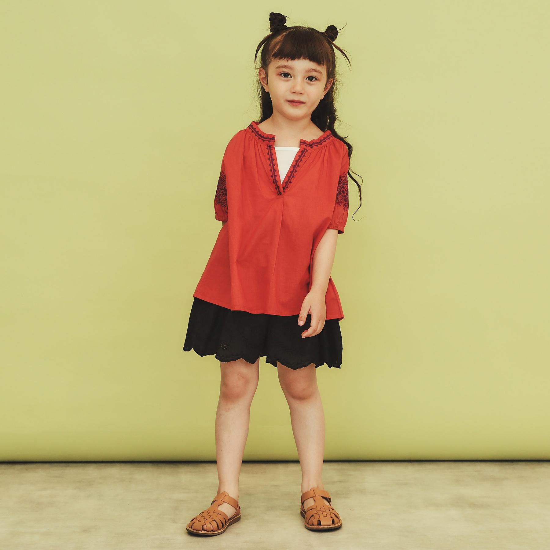 THE SHOP TK「【120-150】刺繍チュニックブラウス」|チュニック|