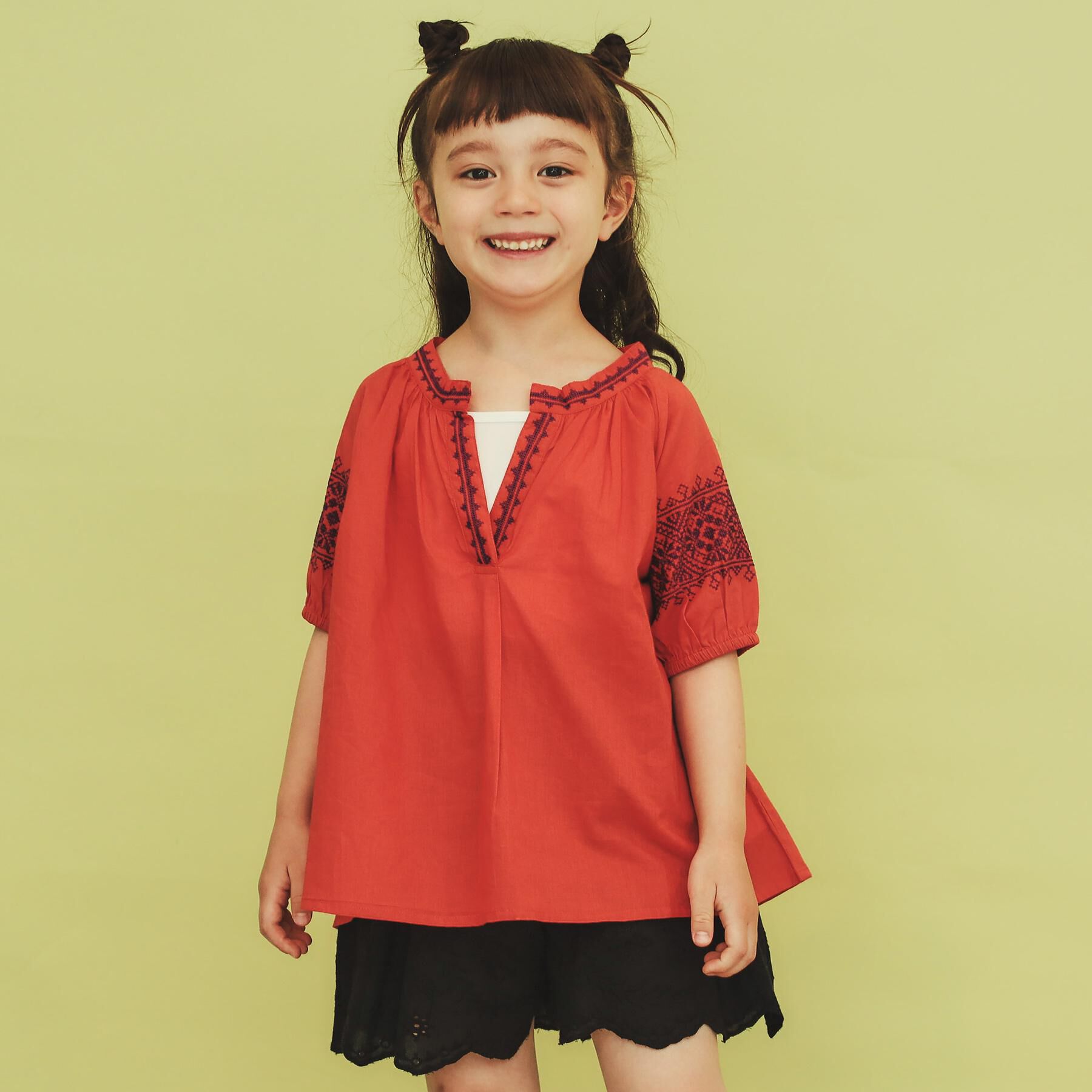 THE SHOP TK「【120-150】刺繍チュニックブラウス」|チュニック|