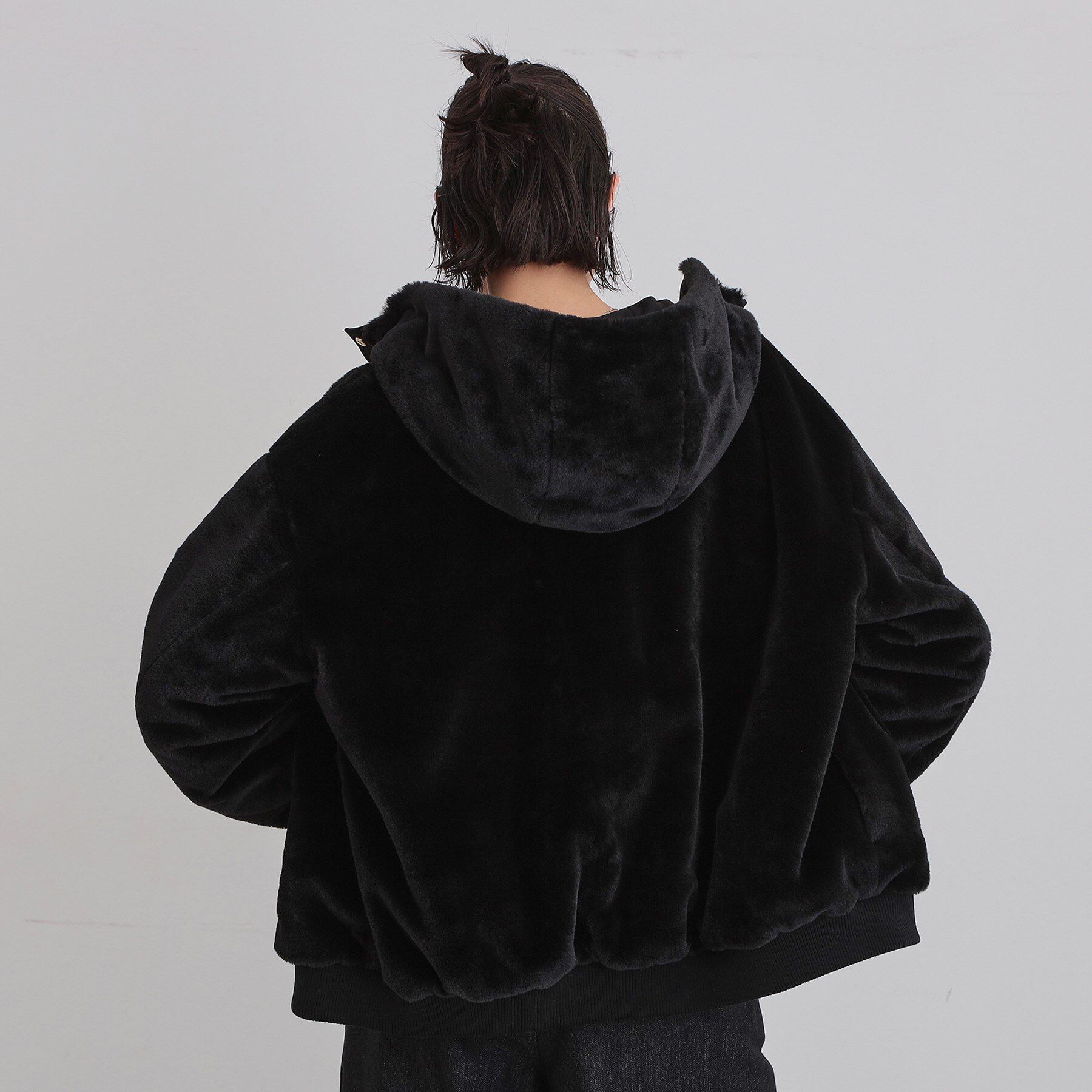 THE SHOP TK「【2WAY/洗える】リバーシブル フェイクファーブルゾン」|ブルゾン・スタジャン|