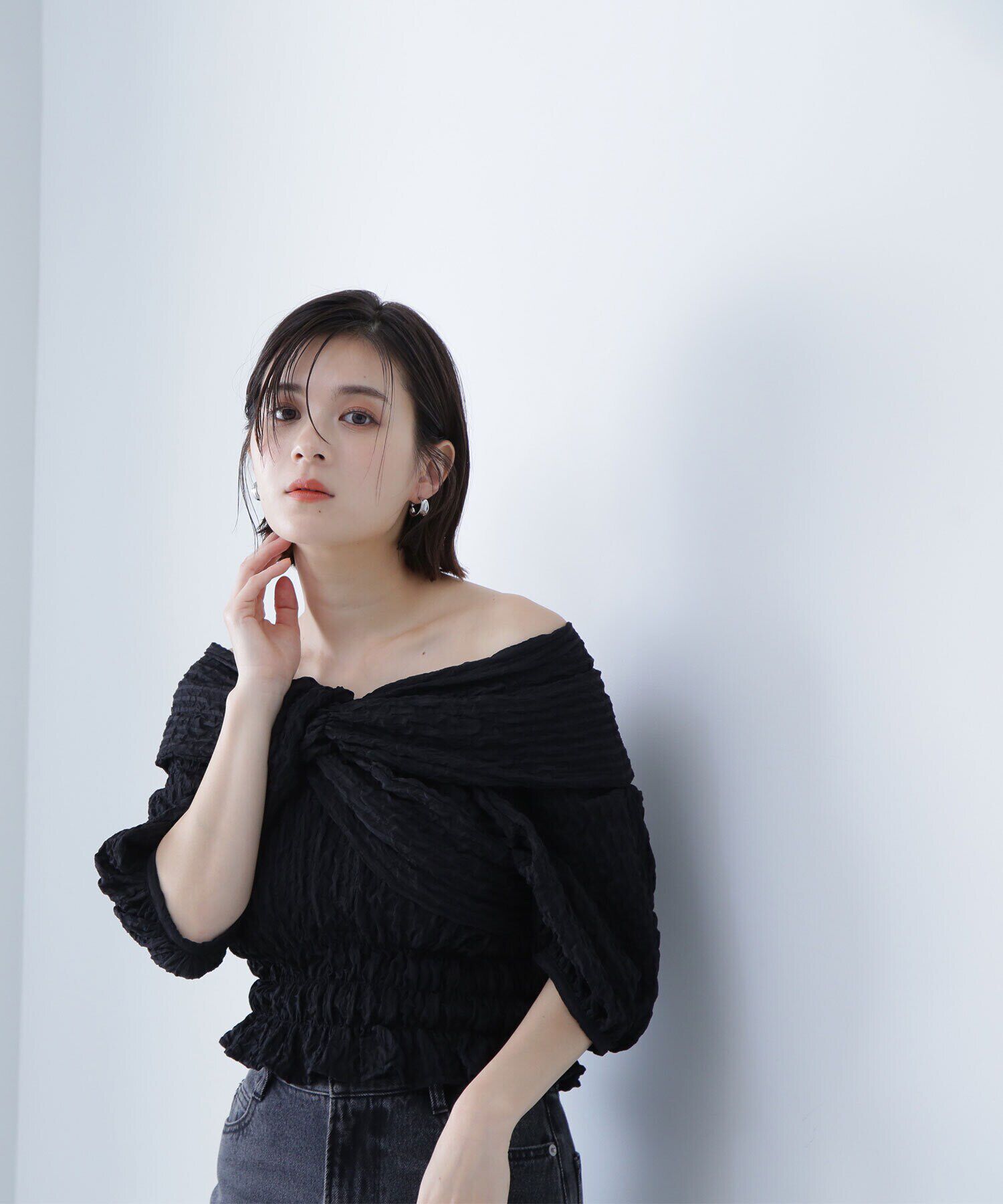  「クロスリボンブラウス」|シャツ・ブラウス|