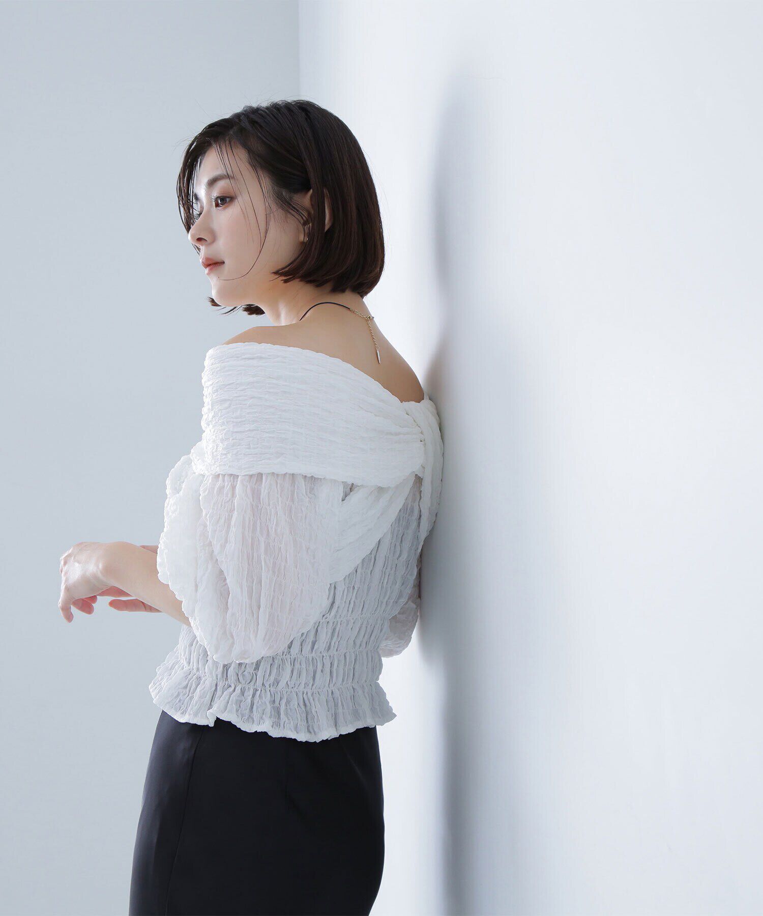  「クロスリボンブラウス」|シャツ・ブラウス|