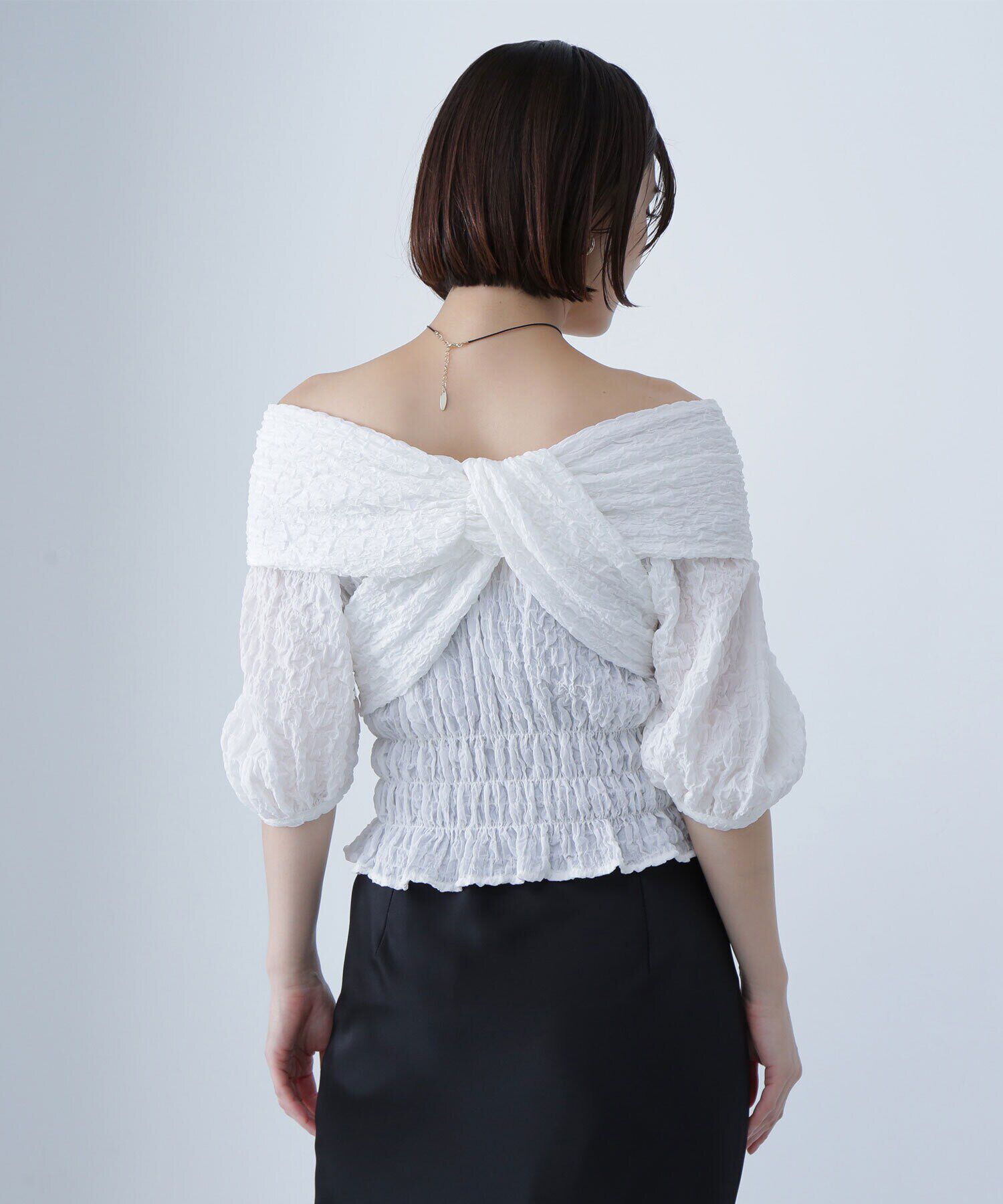  「クロスリボンブラウス」|シャツ・ブラウス|