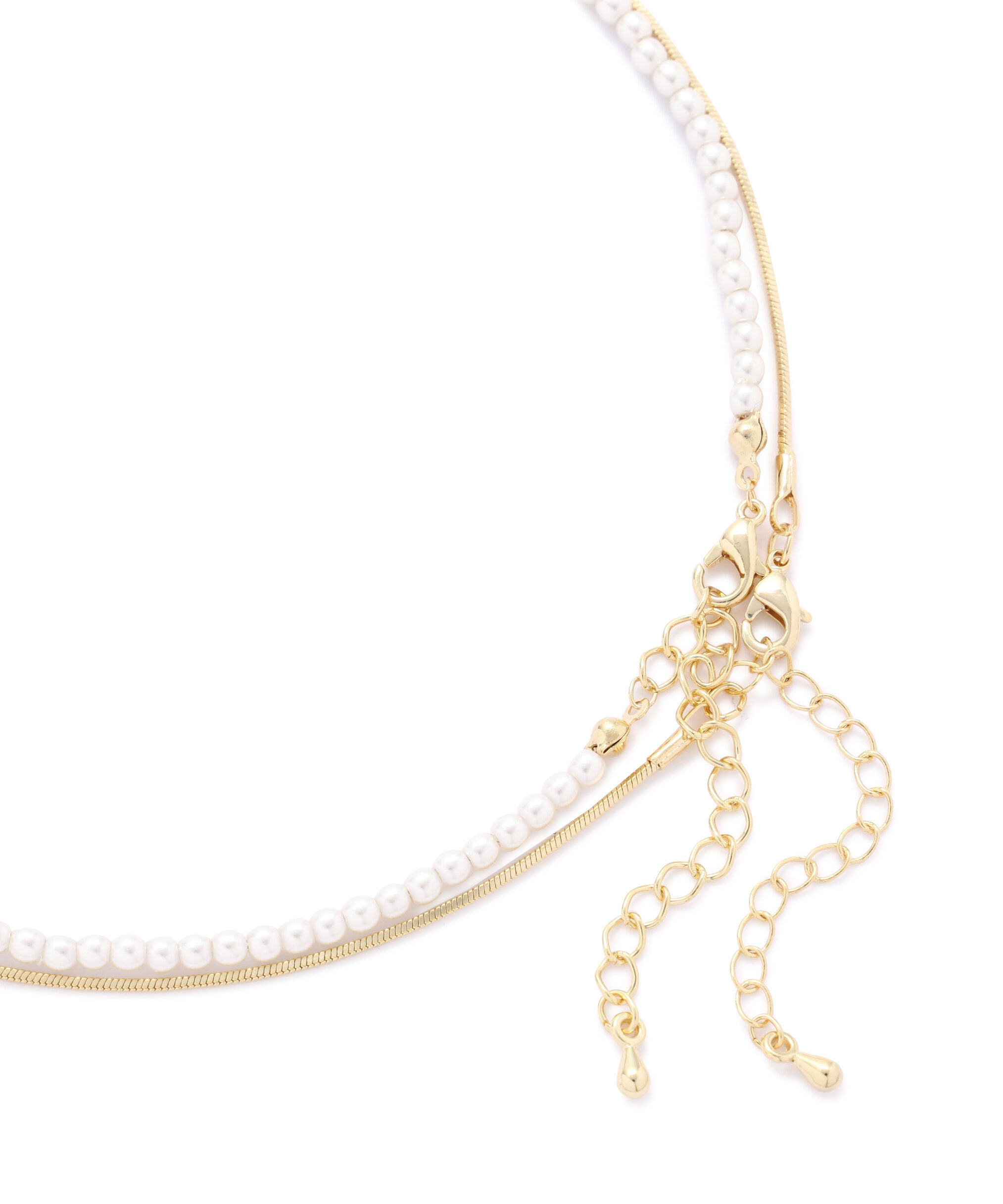 PROPORTION BODY DRESSING「ゴールドチェーンパール2連ネックレス」|その他|