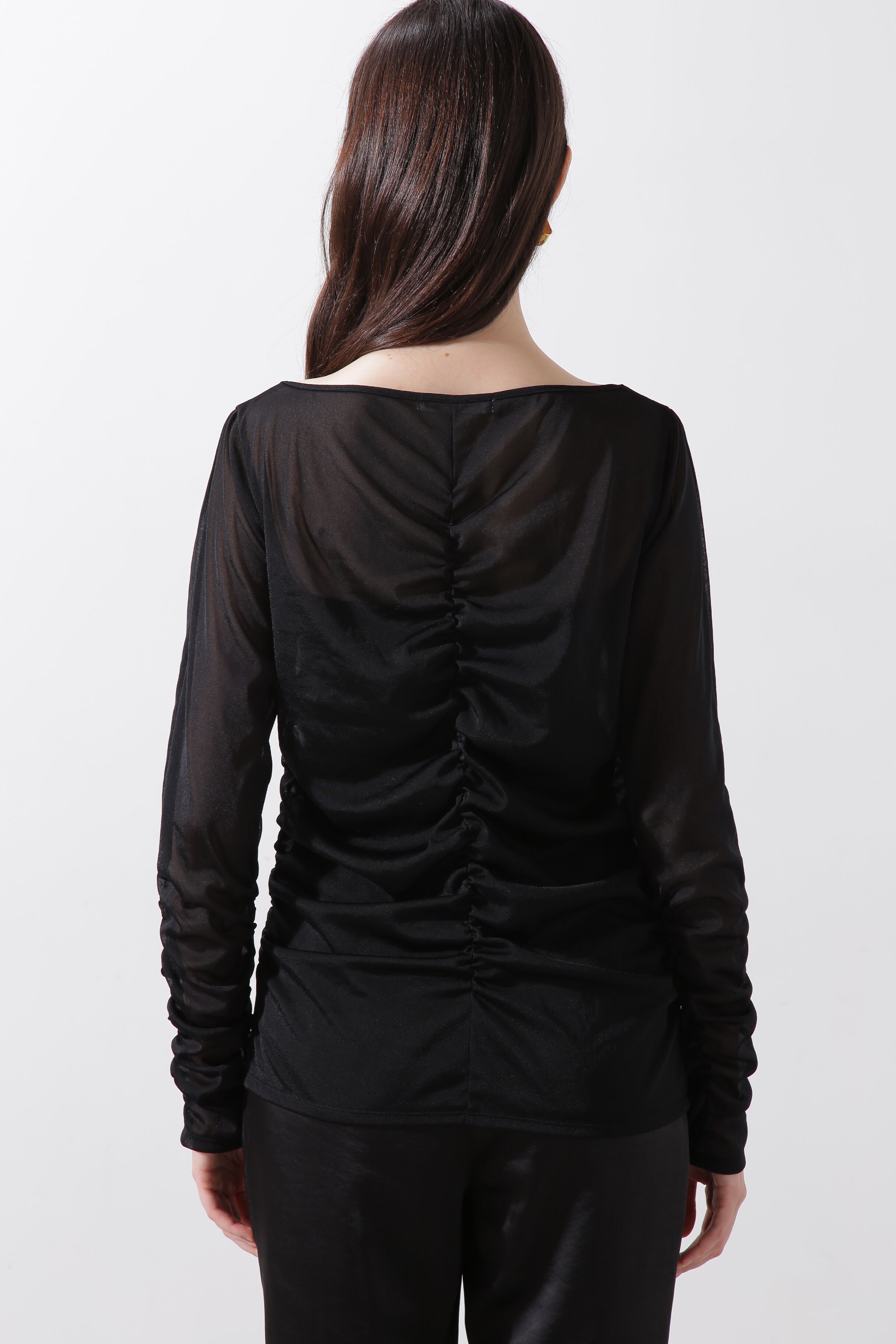  「◆シアーギャザーカットソー」|Tシャツ・カットソー|