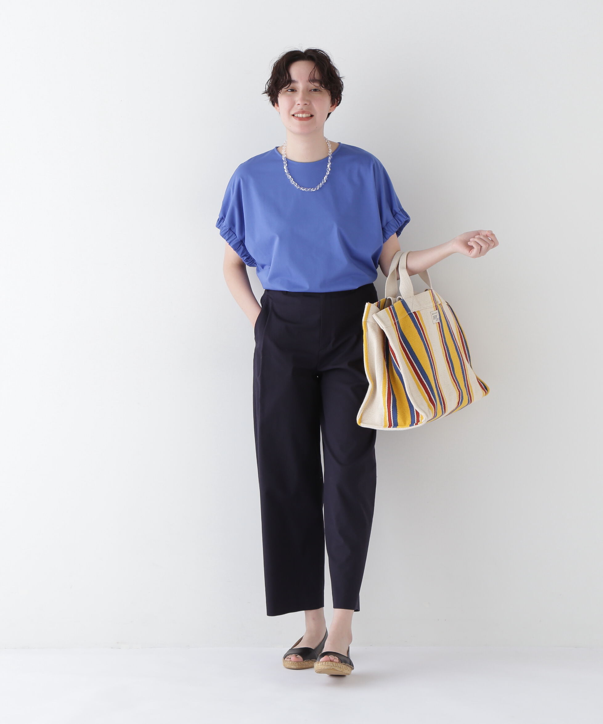  「◆ドビーストレッチワンタックセミワイドパンツ」|その他|