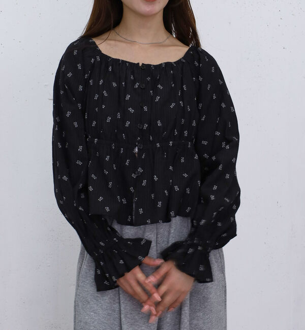 archives「花柄２ｗａｙオフショルブラウス」|シャツ・ブラウス|BLACK