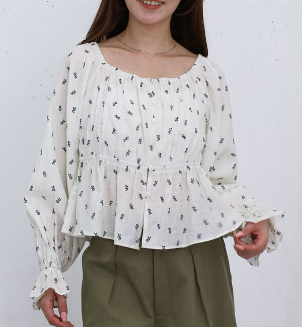 archives「花柄２ｗａｙオフショルブラウス」|シャツ・ブラウス|IVORY