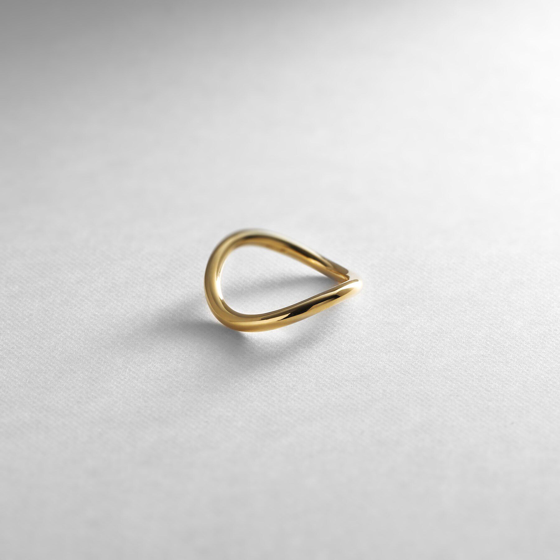 COCOSHNIK ONKITSCH「シルバー ラインリング カーブ GP」|リング|