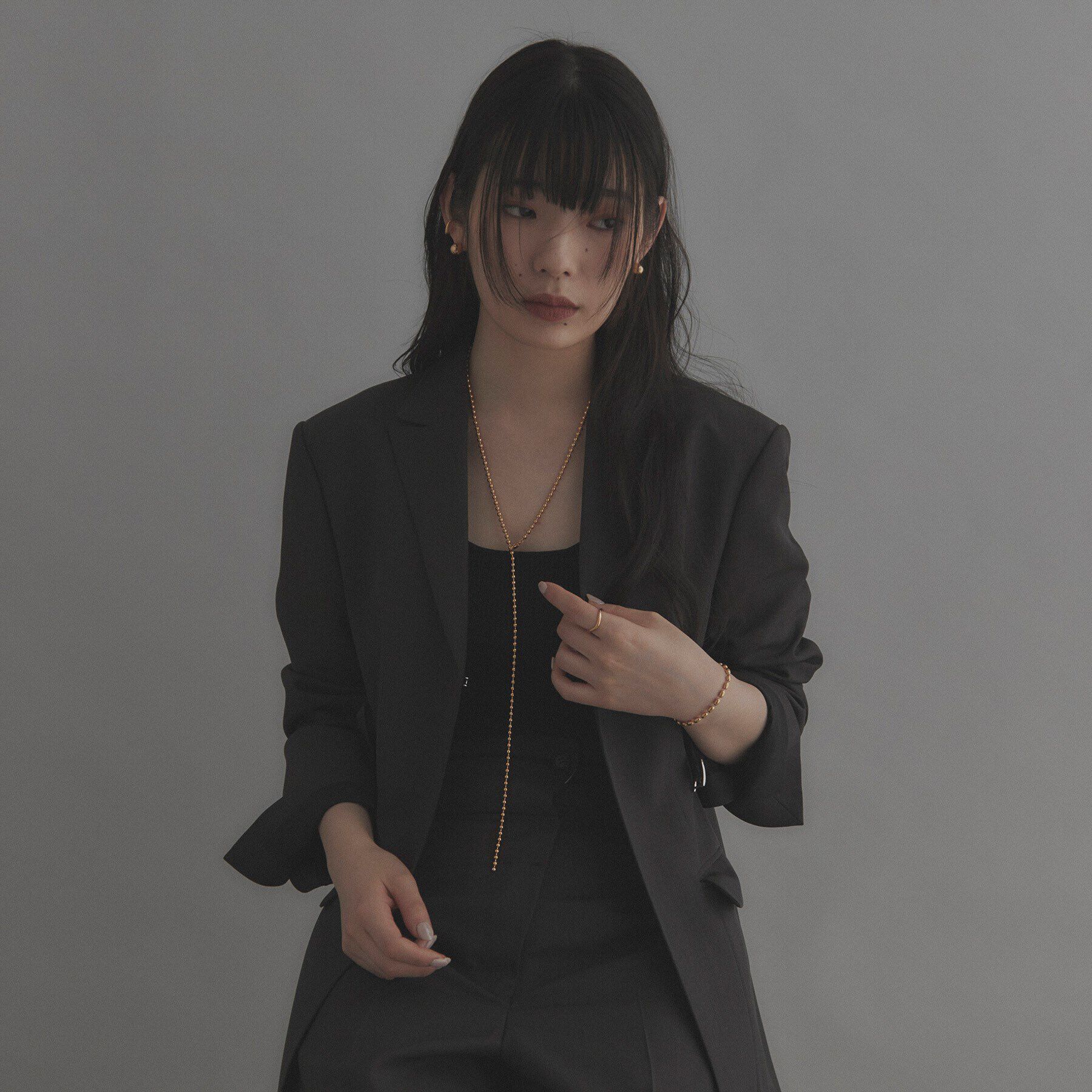 COCOSHNIK ONKITSCH「シルバー ラインリング カーブ GP」|リング|