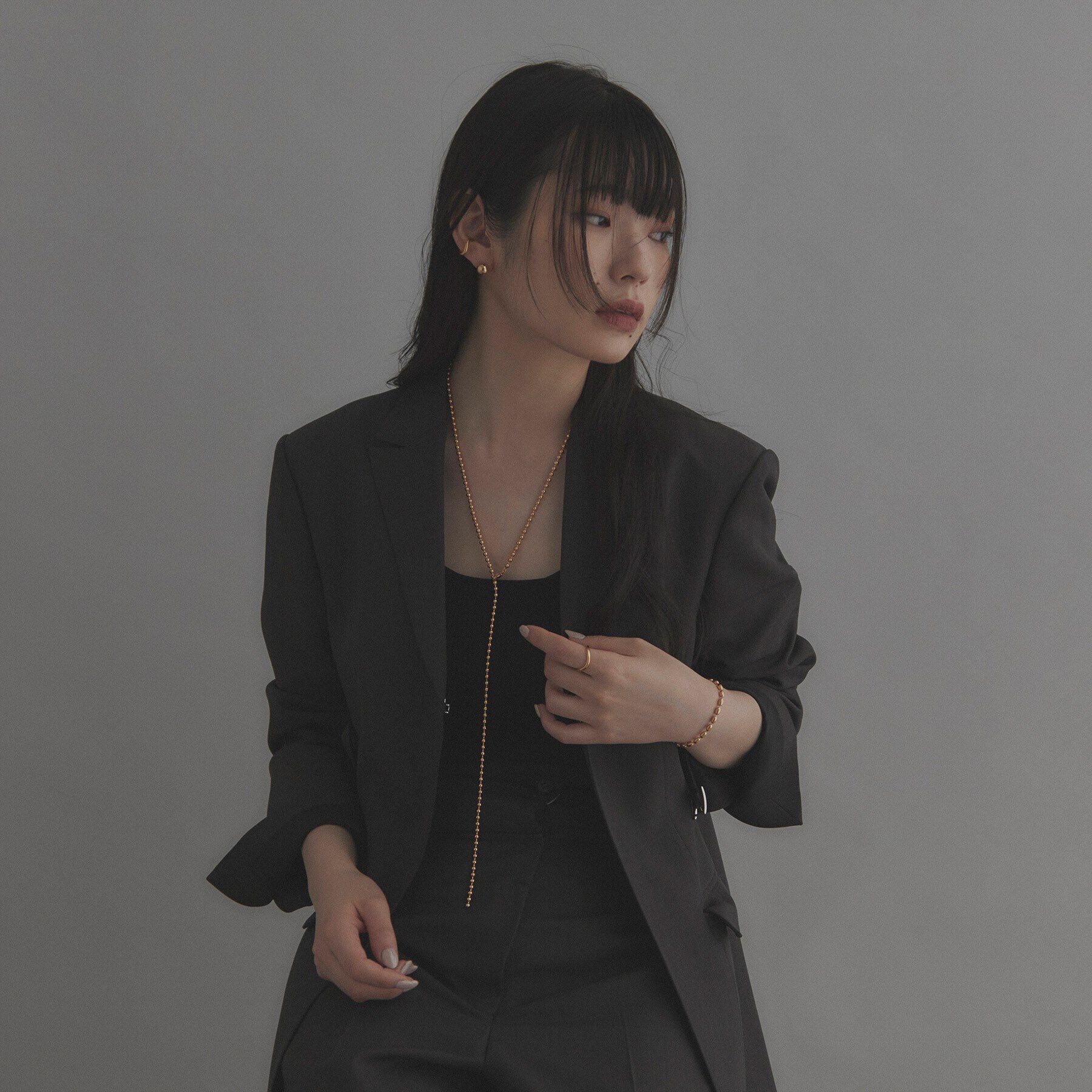 COCOSHNIK ONKITSCH「シルバー ラインリング カーブ GP」|リング|