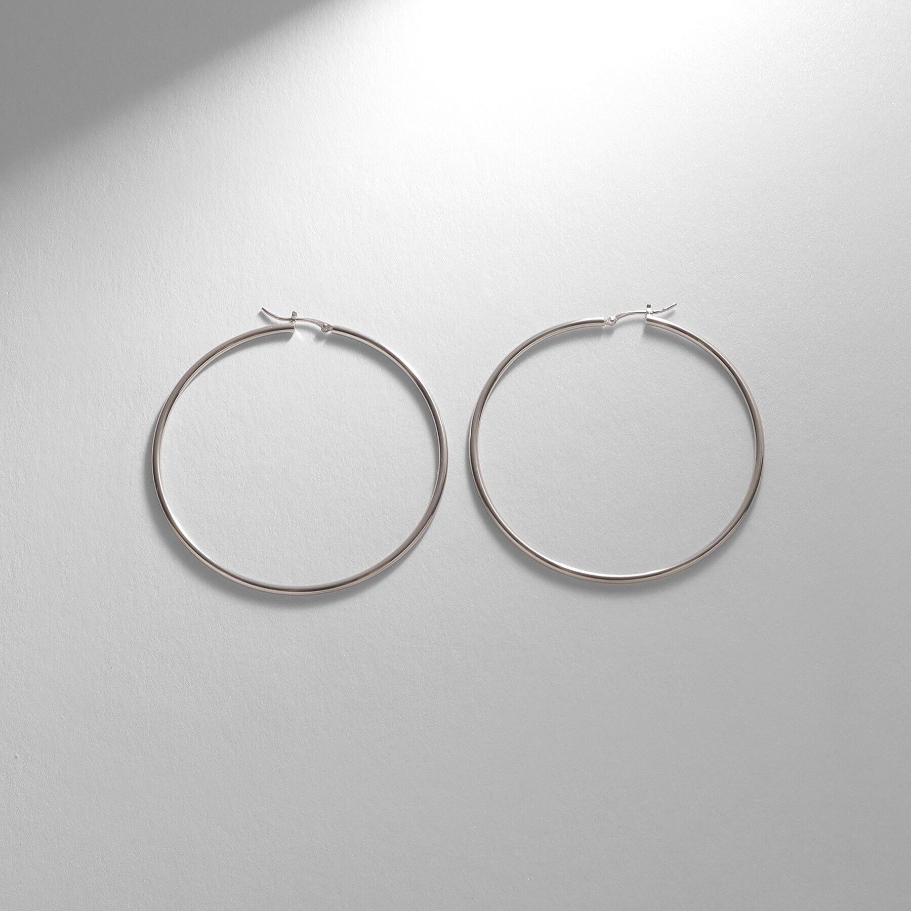 COCOSHNIK ONKITSCH「シルバー ソリッドフープピアスXXL」|ピアス|