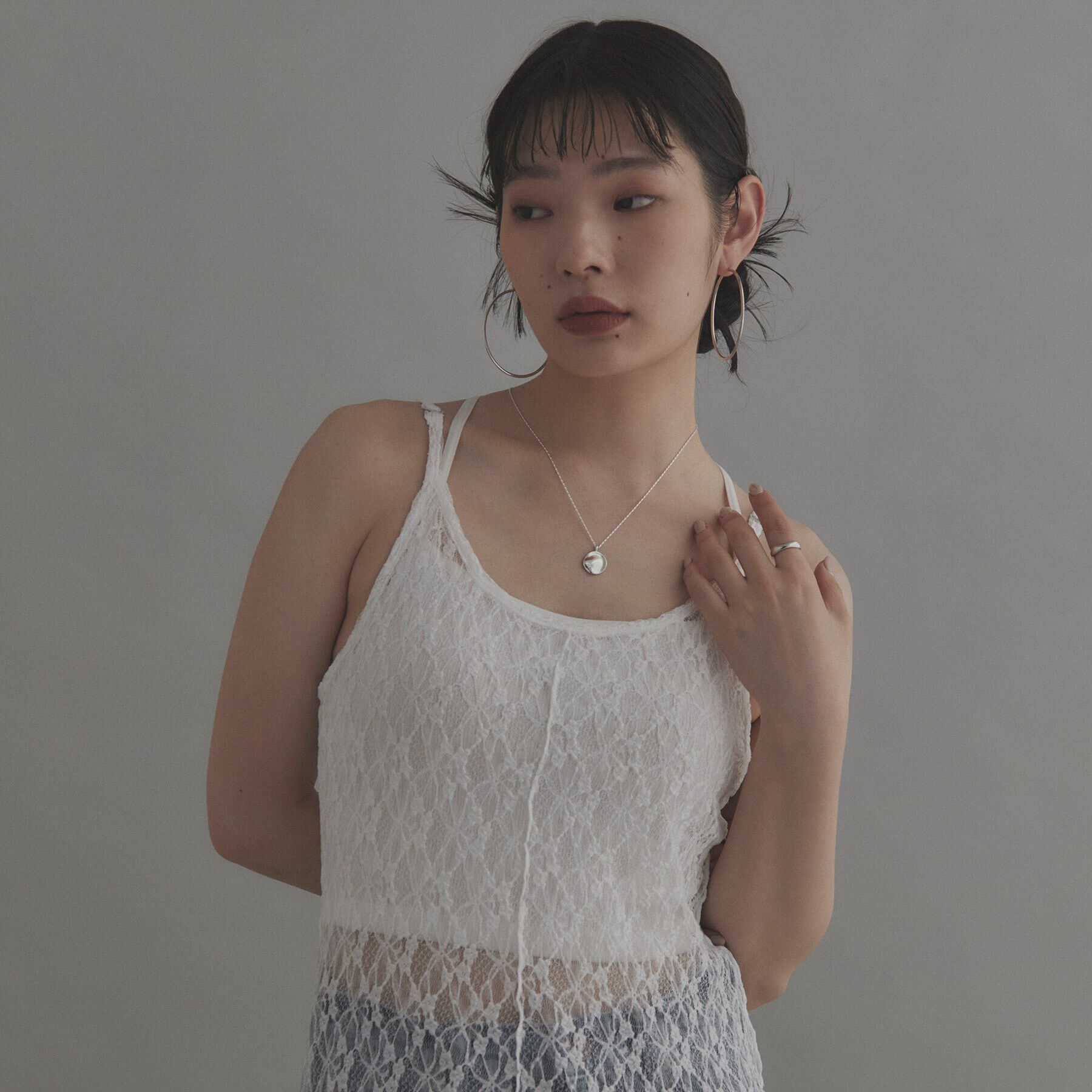 COCOSHNIK ONKITSCH「シルバー ソリッドフープピアスXXL」|ピアス|