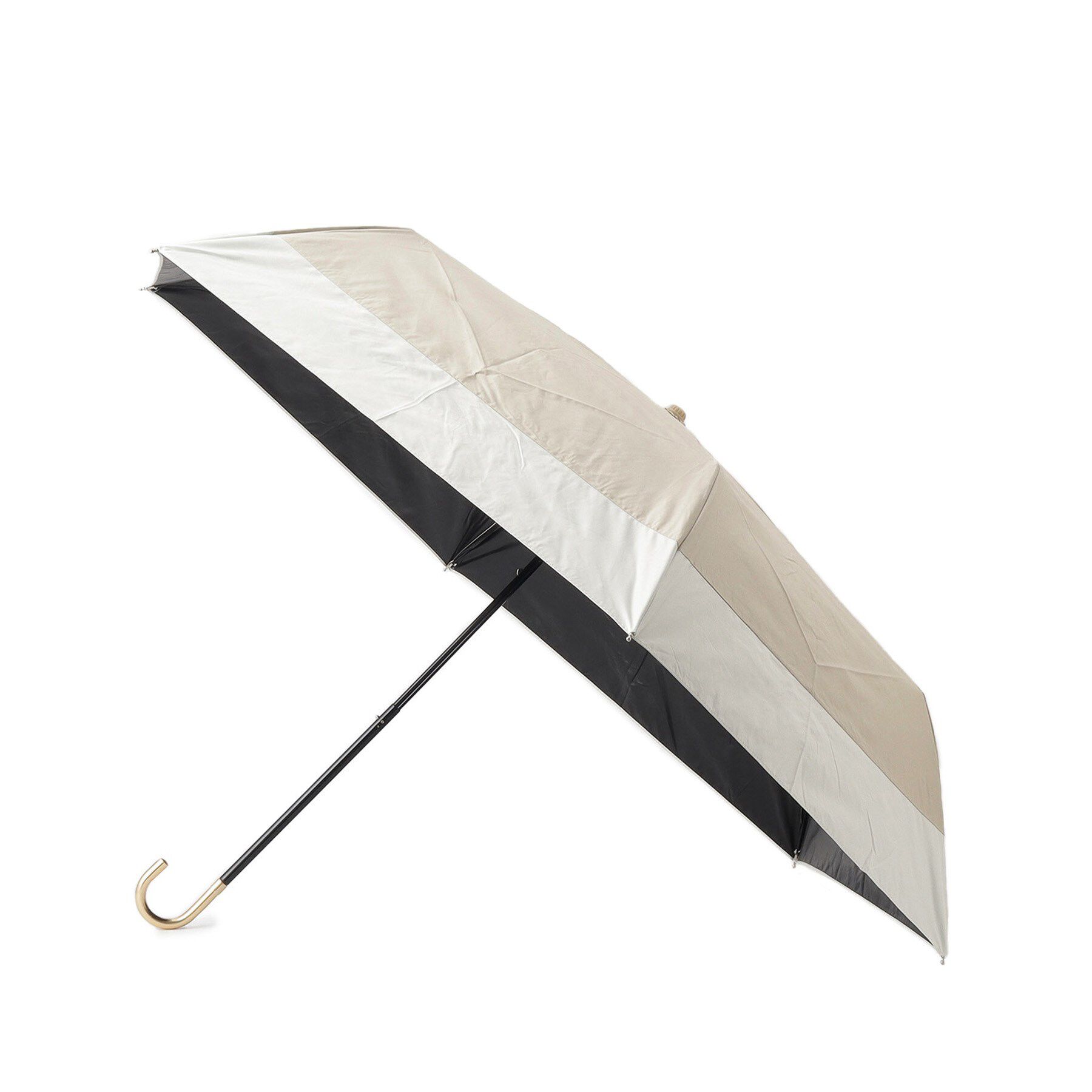 SHOO･LA･RUE「【because】【晴雨兼用】バイカラーが上品　コンパクト折り畳み傘」|傘|