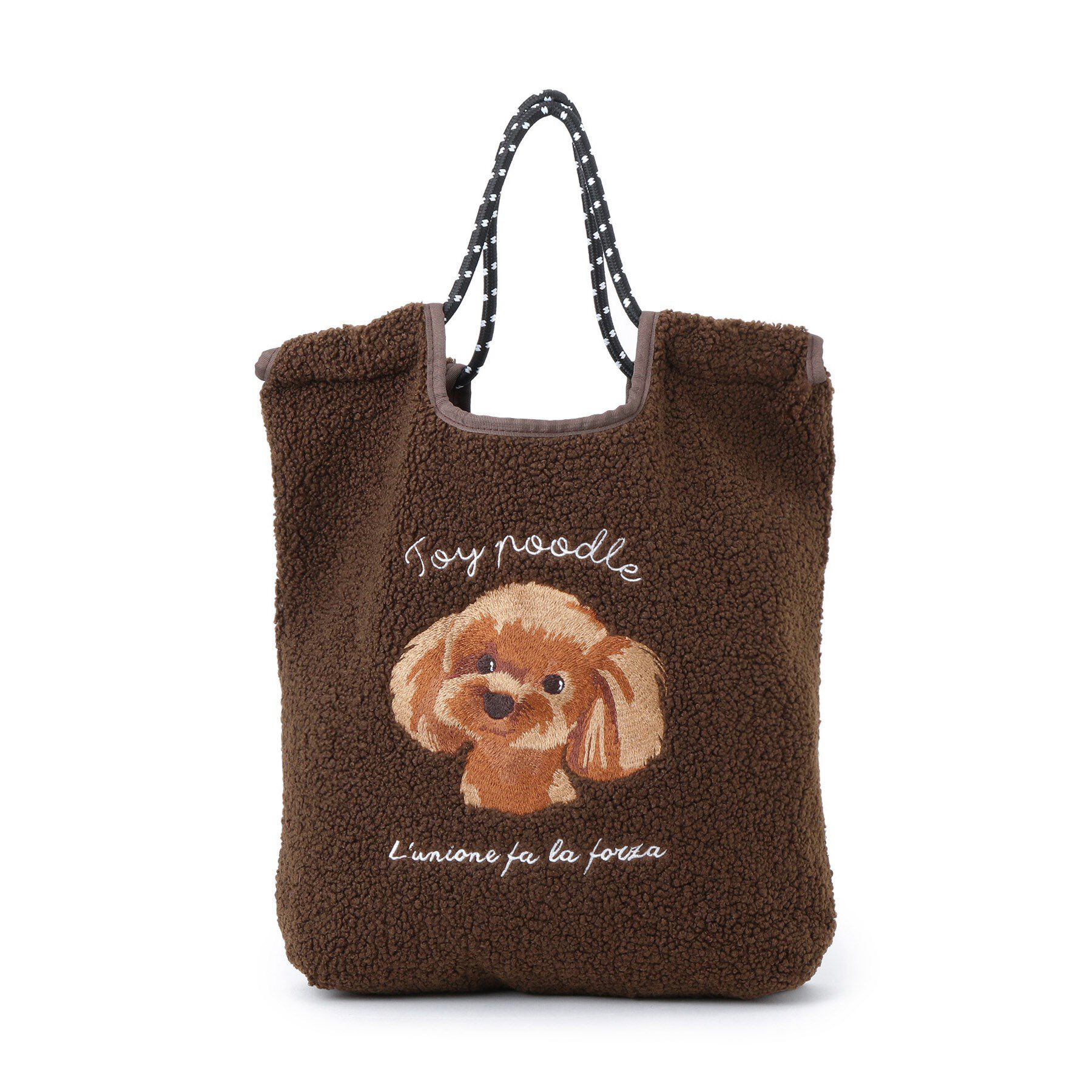 SHOO･LA･RUE「ボア刺繍アニマルコードトートバッグ」|トートバッグ|