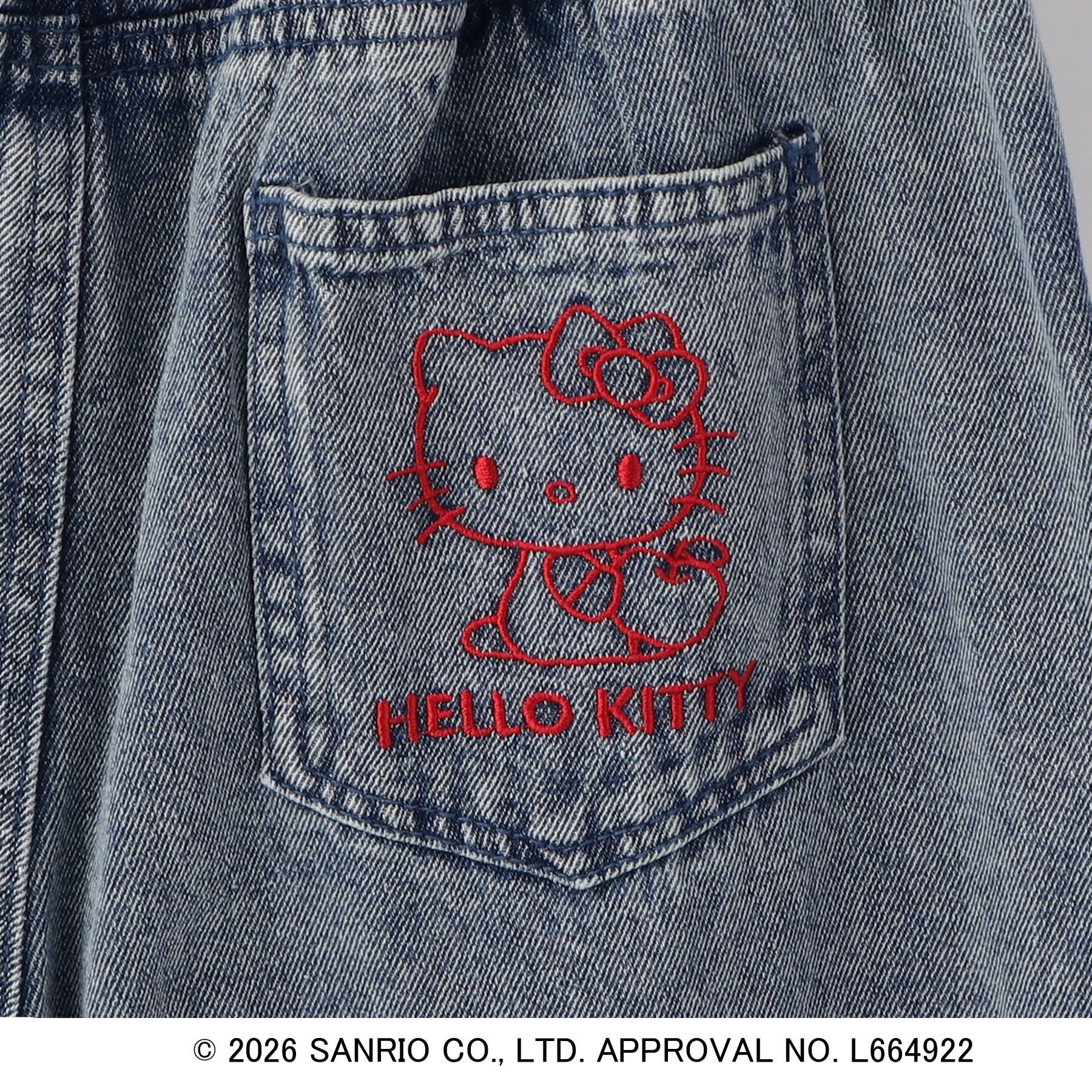 SHOO･LA･RUE「【サンリオキャラクターズ】ハローキティ刺繍デニム」|その他|