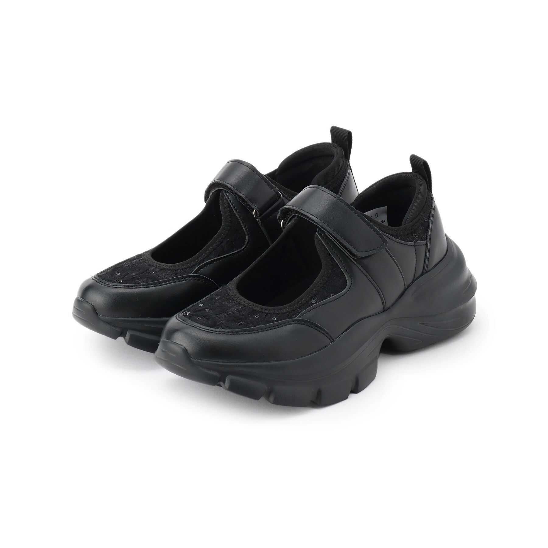 SHOO･LA･RUE「メリージェ―ンスニーカー」|スニーカー|ブラック(019)