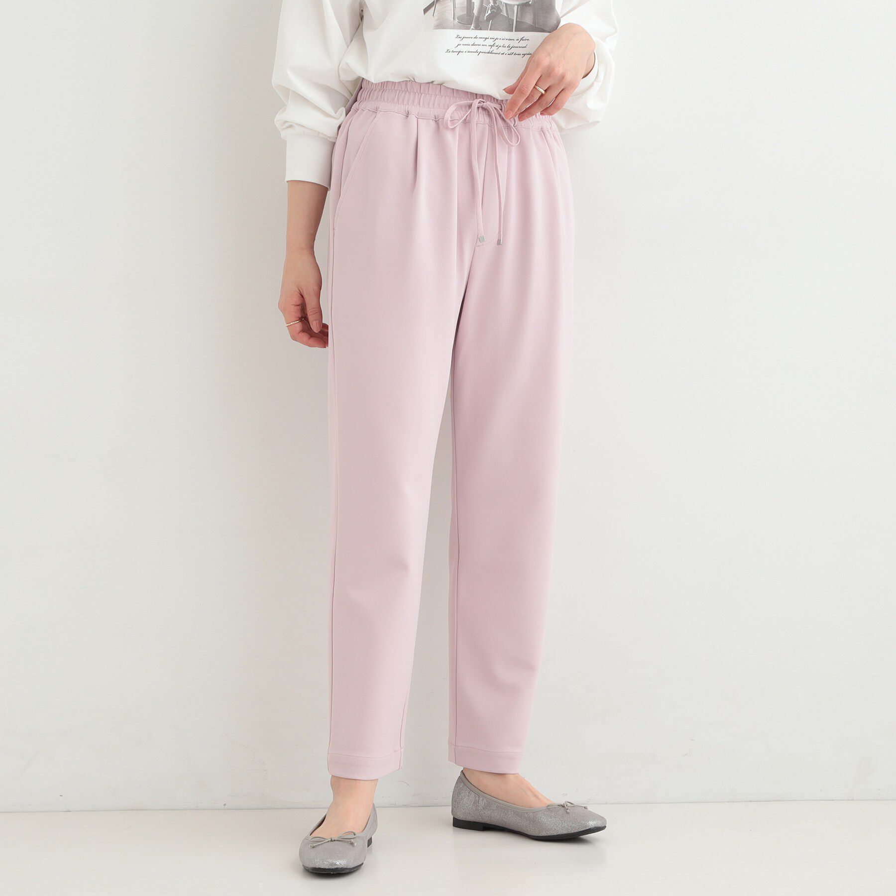 SHOO･LA･RUE「【SS-LL/洗濯後しわになりにくい】スマートに見えるイージーテーパードパンツ」|その他|