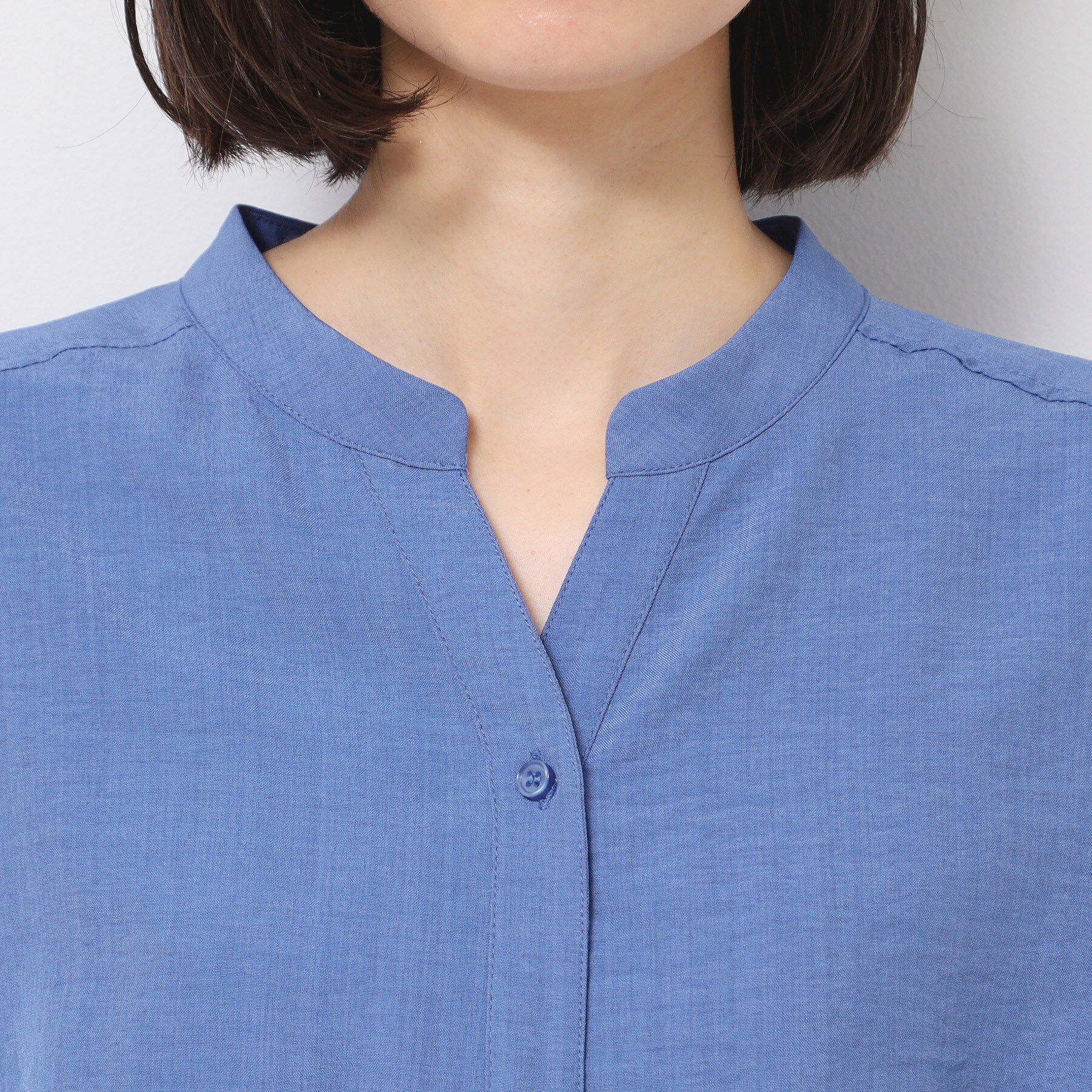 Dessin「【洗える】フレンチスリーブスキッパーシャツ（XS～L）」|シャツ・ブラウス|