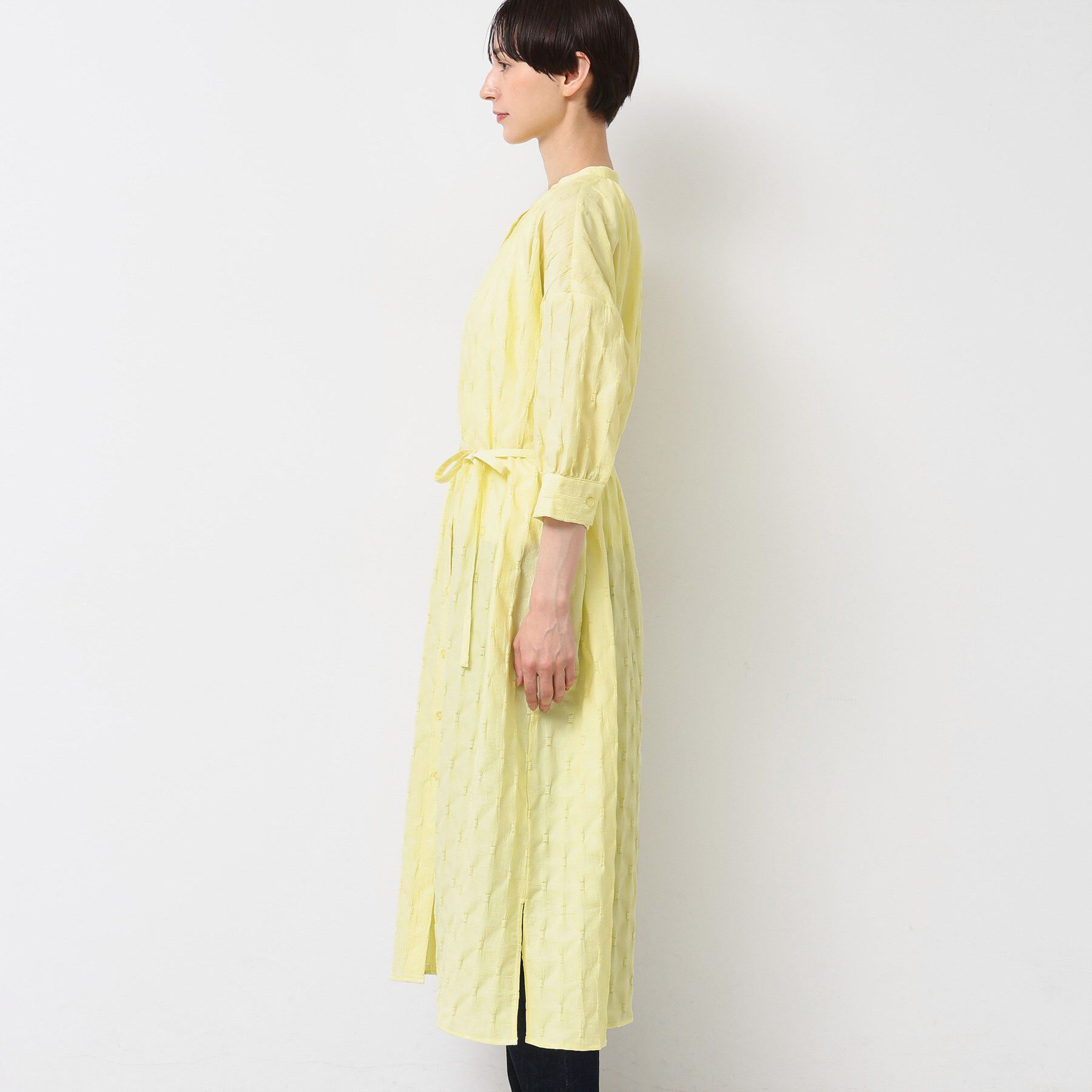 Dessin「【洗える／五分袖】ジャカードワンピース」|ワンピース|