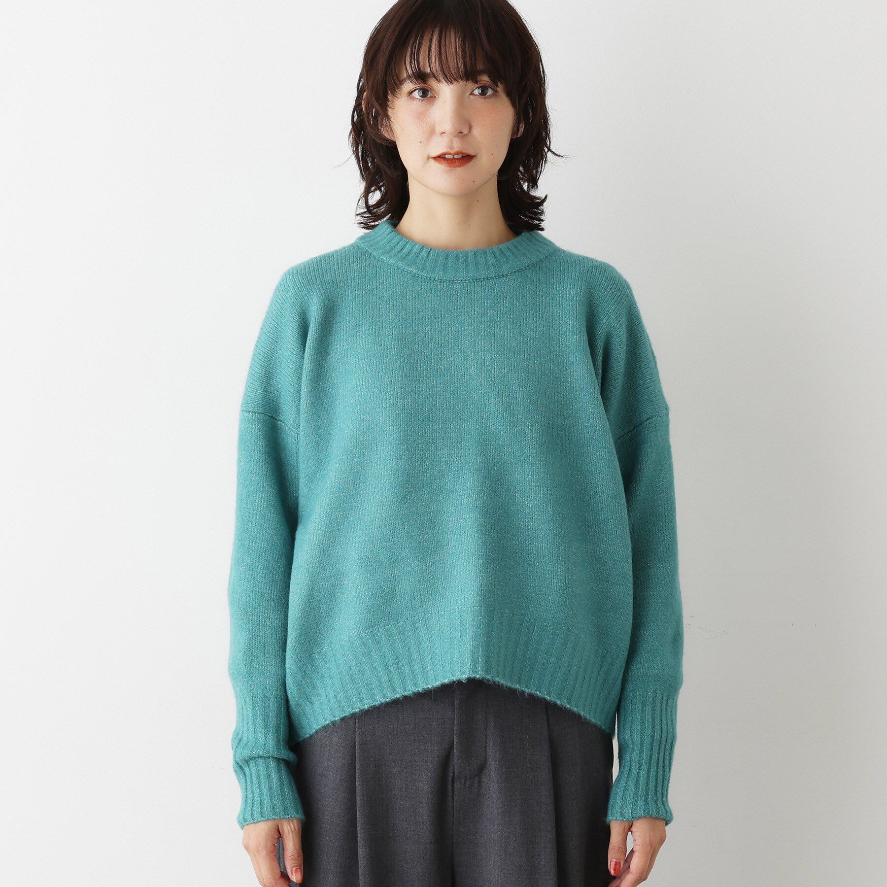 Dessin「【洗える】クルーネックワイドニット」|ニット・セーター|